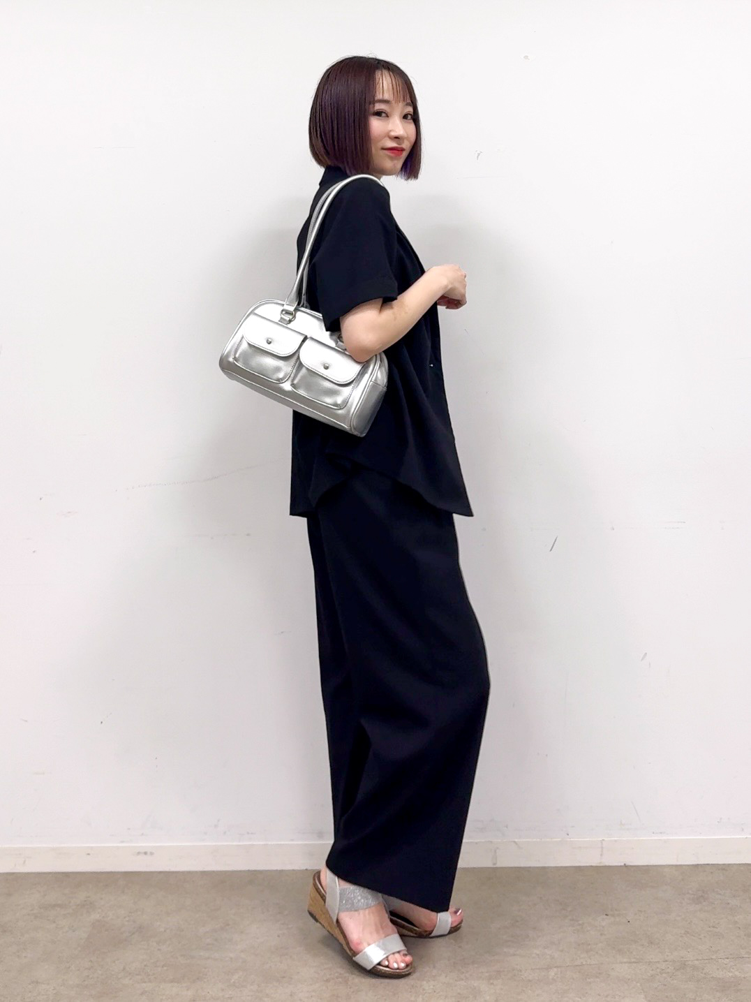 𝐜𝐡𝐢𝐤𝐚さんの「SHOO･LA･RUE｜【高レビュー/洗濯機可/セットアップ可】軽凛(かろりん) ひんやり半袖ジャケット」を使ったコーディネート