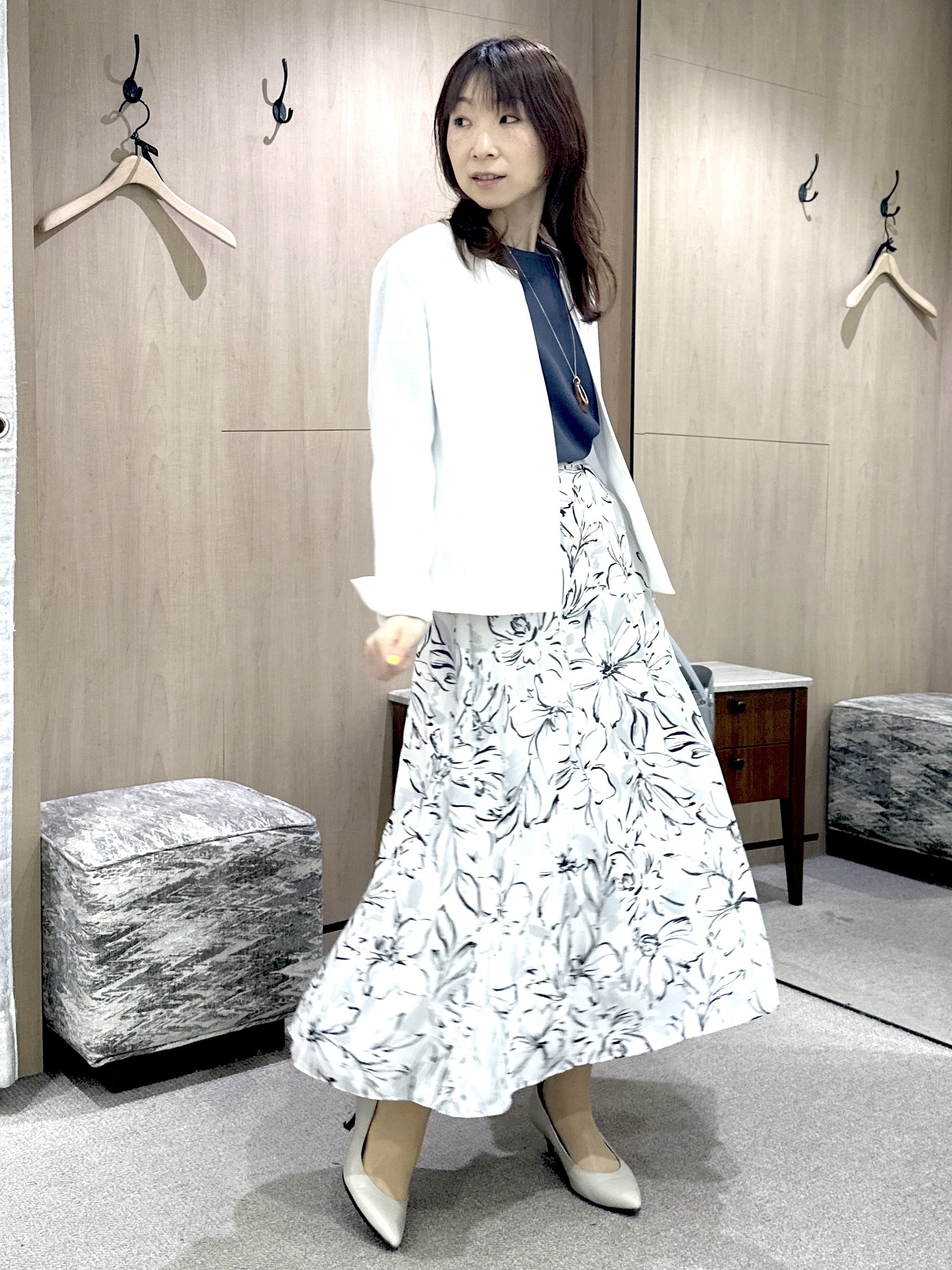 Miwaさんの「UNTITLED｜【洗える】エレガンススリーブニット」を使ったコーディネート