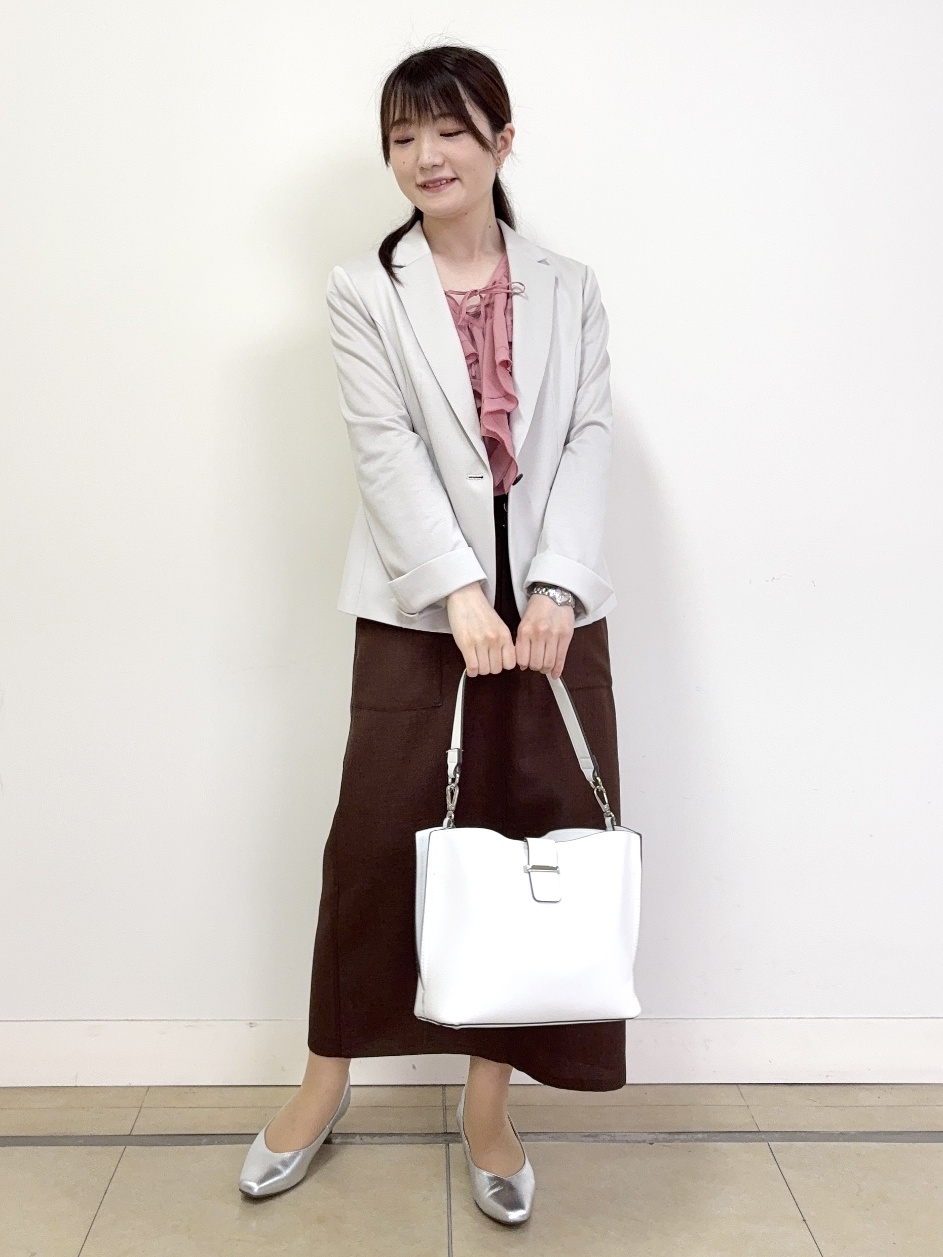 mikiさんの「Reflect｜【SS-4Lサイズ／UVカット／接触冷感】匠ジャケット／ベーシックテーラード」を使ったコーディネート