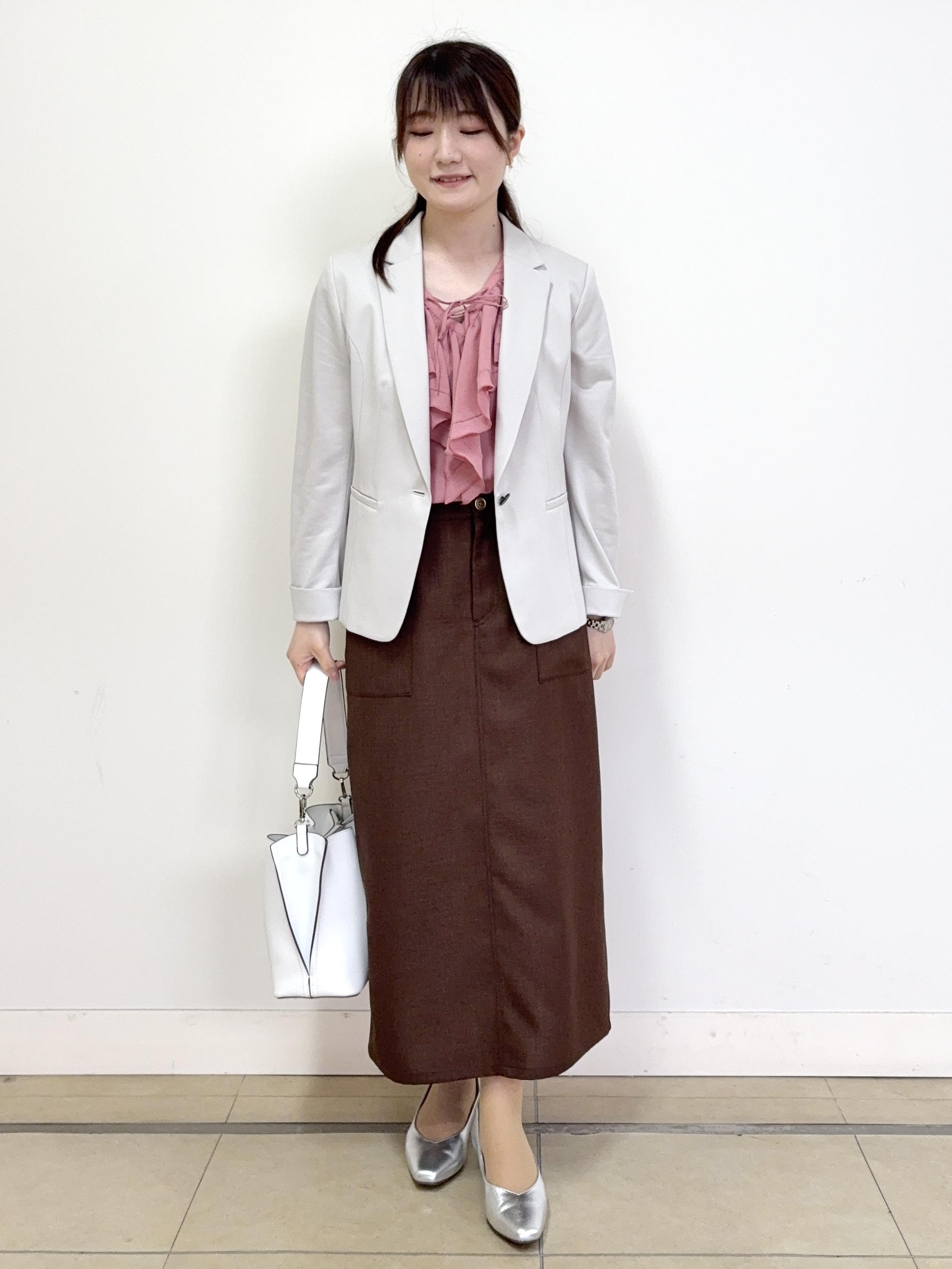 mikiさんの「Reflect｜【SS-4Lサイズ／UVカット／接触冷感】匠ジャケット／ベーシックテーラード」を使ったコーディネート