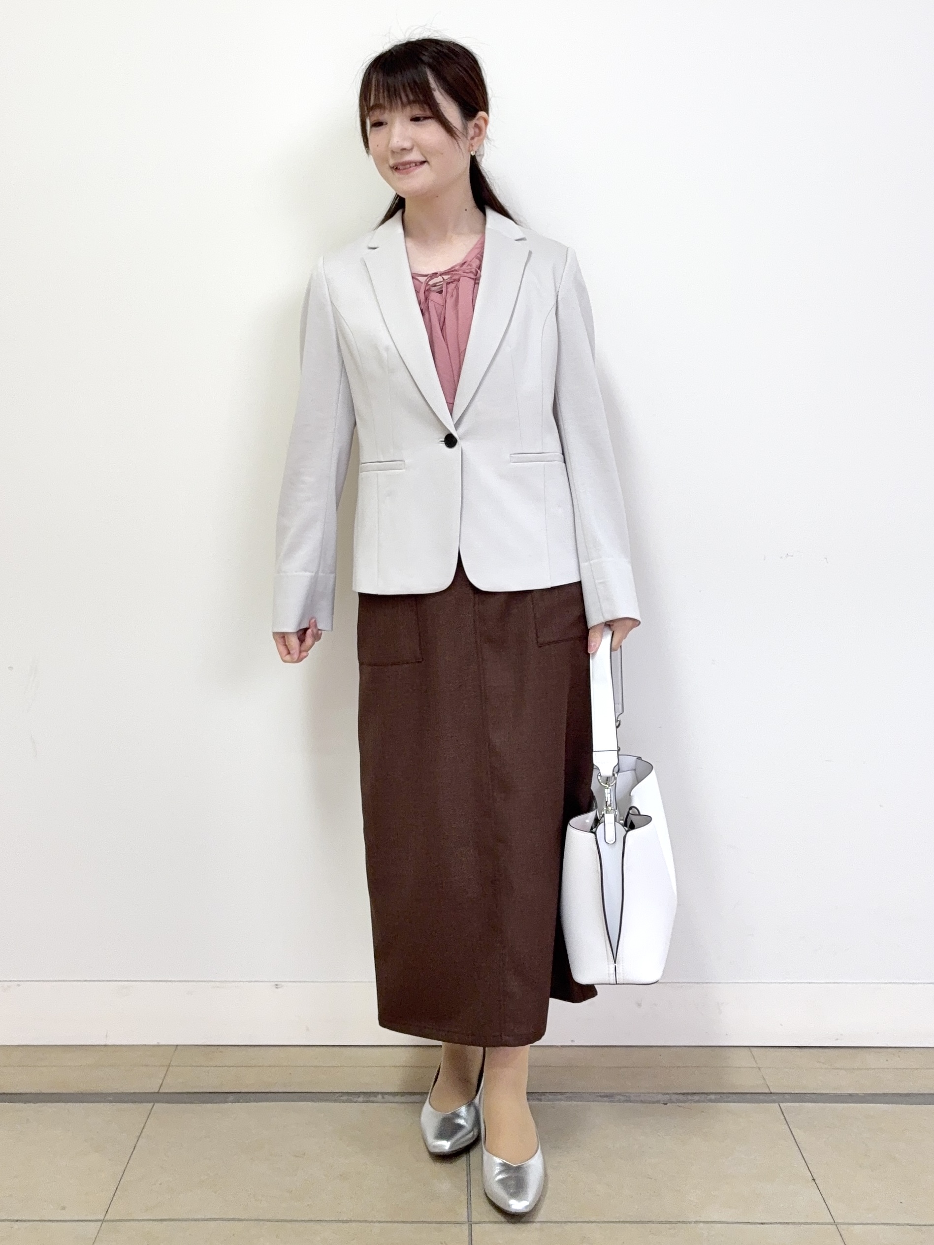 mikiさんの「Reflect｜【SS-4Lサイズ／UVカット／接触冷感】匠ジャケット／ベーシックテーラード」を使ったコーディネート