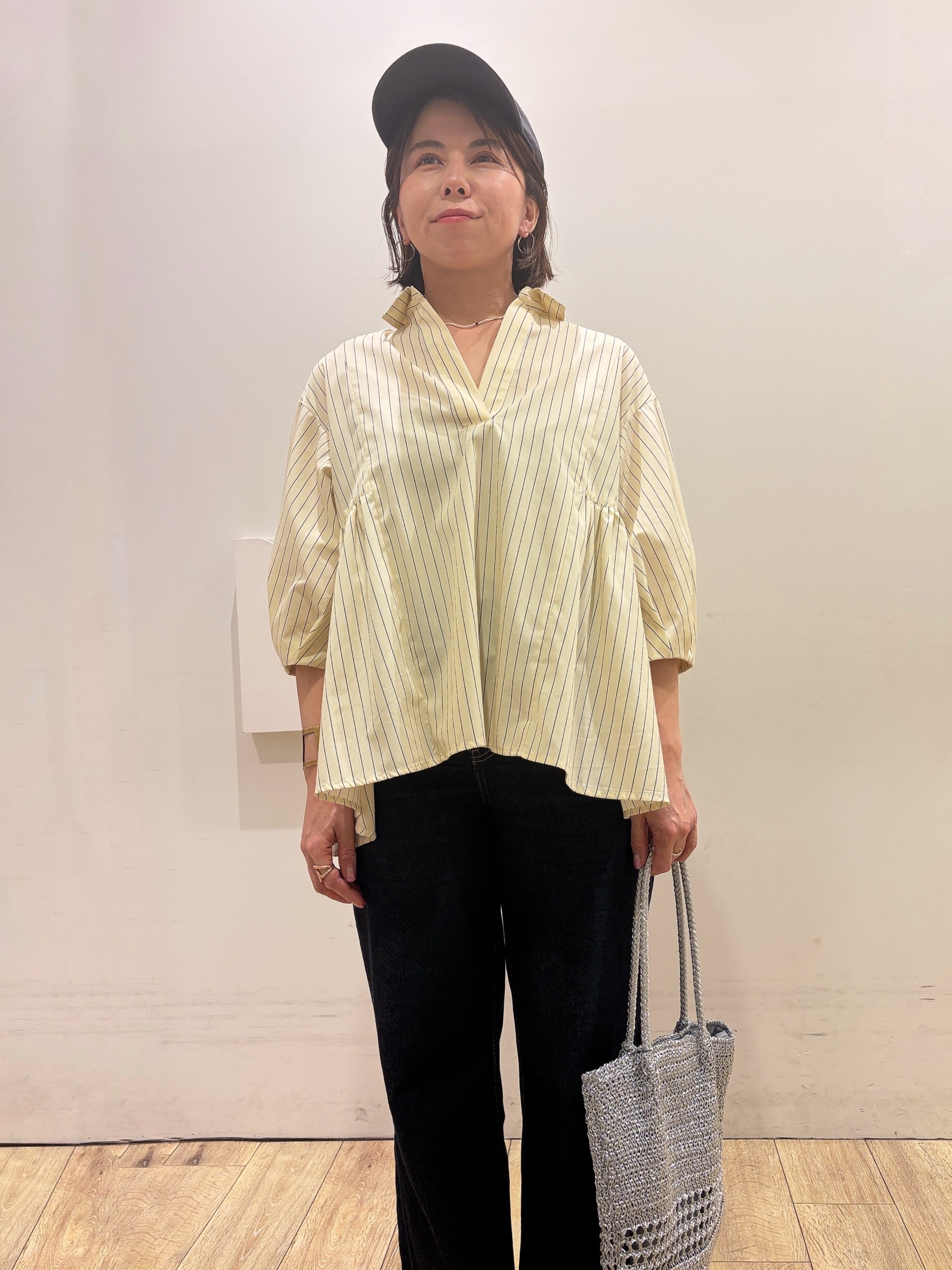 YUKOさんの「index｜ストレッチバギーデニム【洗濯機洗い可】《SS～LL》」を使ったコーディネート