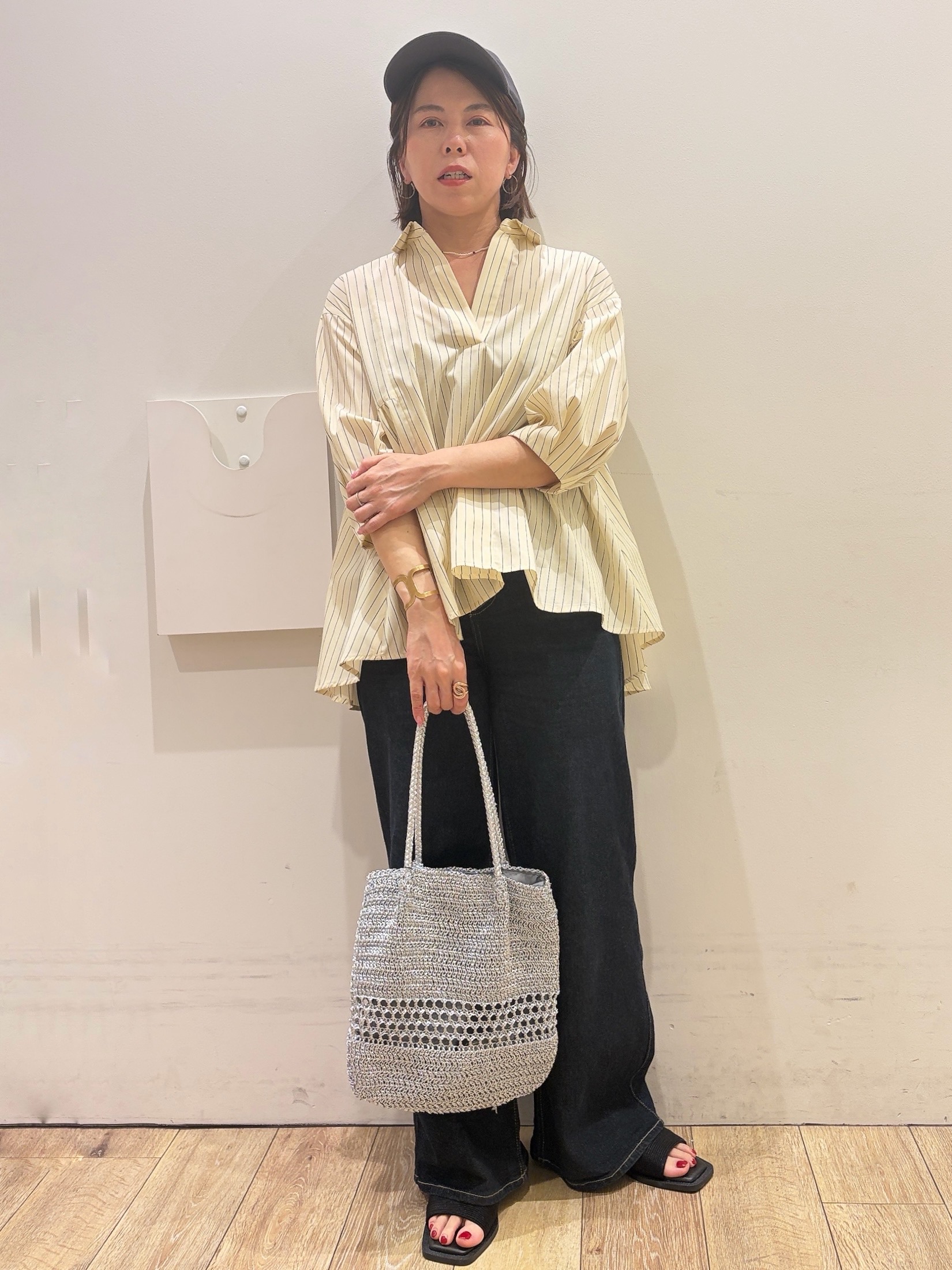 YUKOさんの「index｜ストレッチバギーデニム【洗濯機洗い可】《SS～LL》」を使ったコーディネート