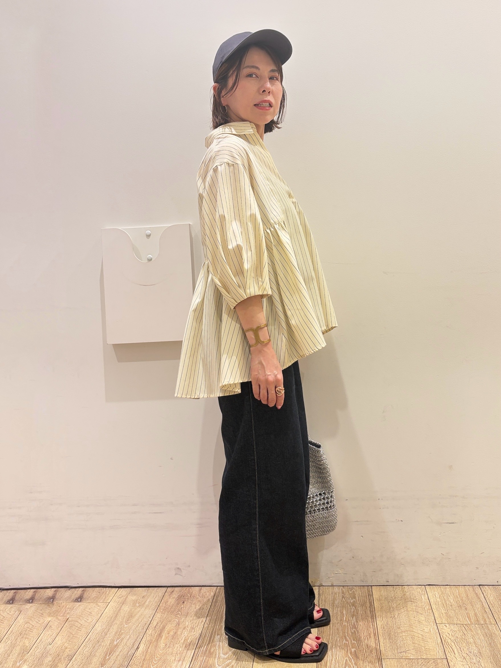 YUKOさんの「index｜ストレッチバギーデニム【洗濯機洗い可】《SS～LL》」を使ったコーディネート