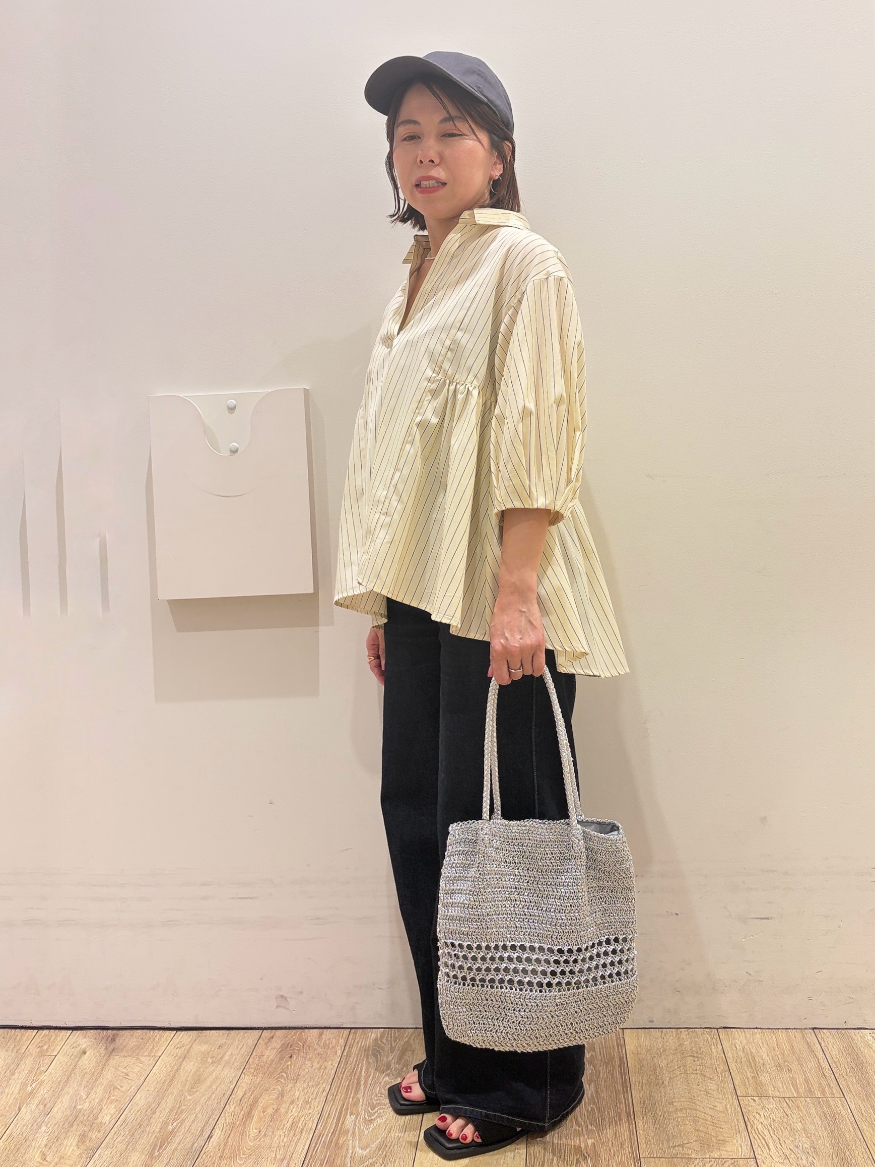 YUKOさんの「index｜ストレッチバギーデニム【洗濯機洗い可】《SS～LL》」を使ったコーディネート