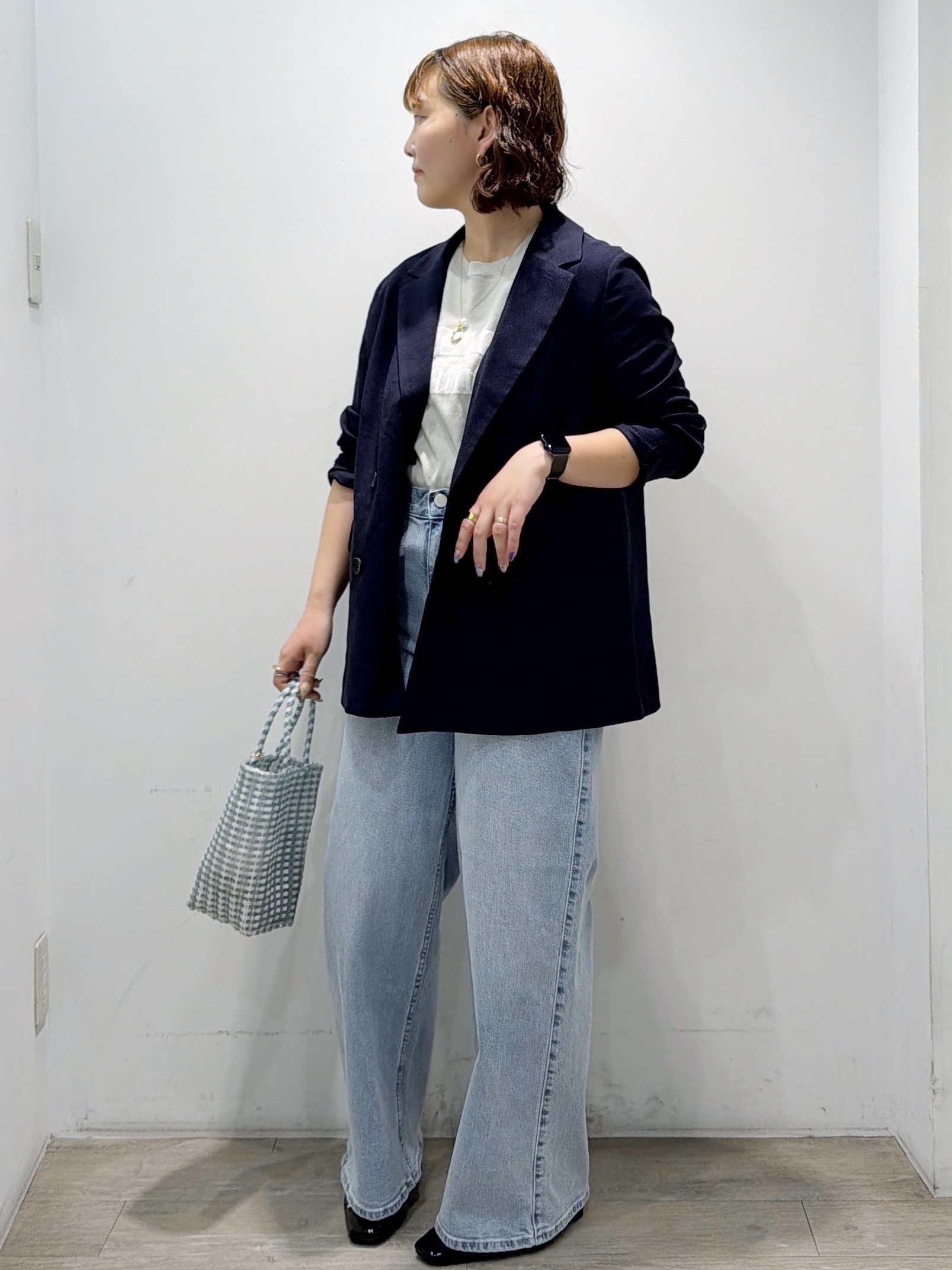 sumicaさんの「OPAQUE.CLIP｜【UV／接触冷感】ダブルブレストジャケット《防シワ加工／洗える》」を使ったコーディネート