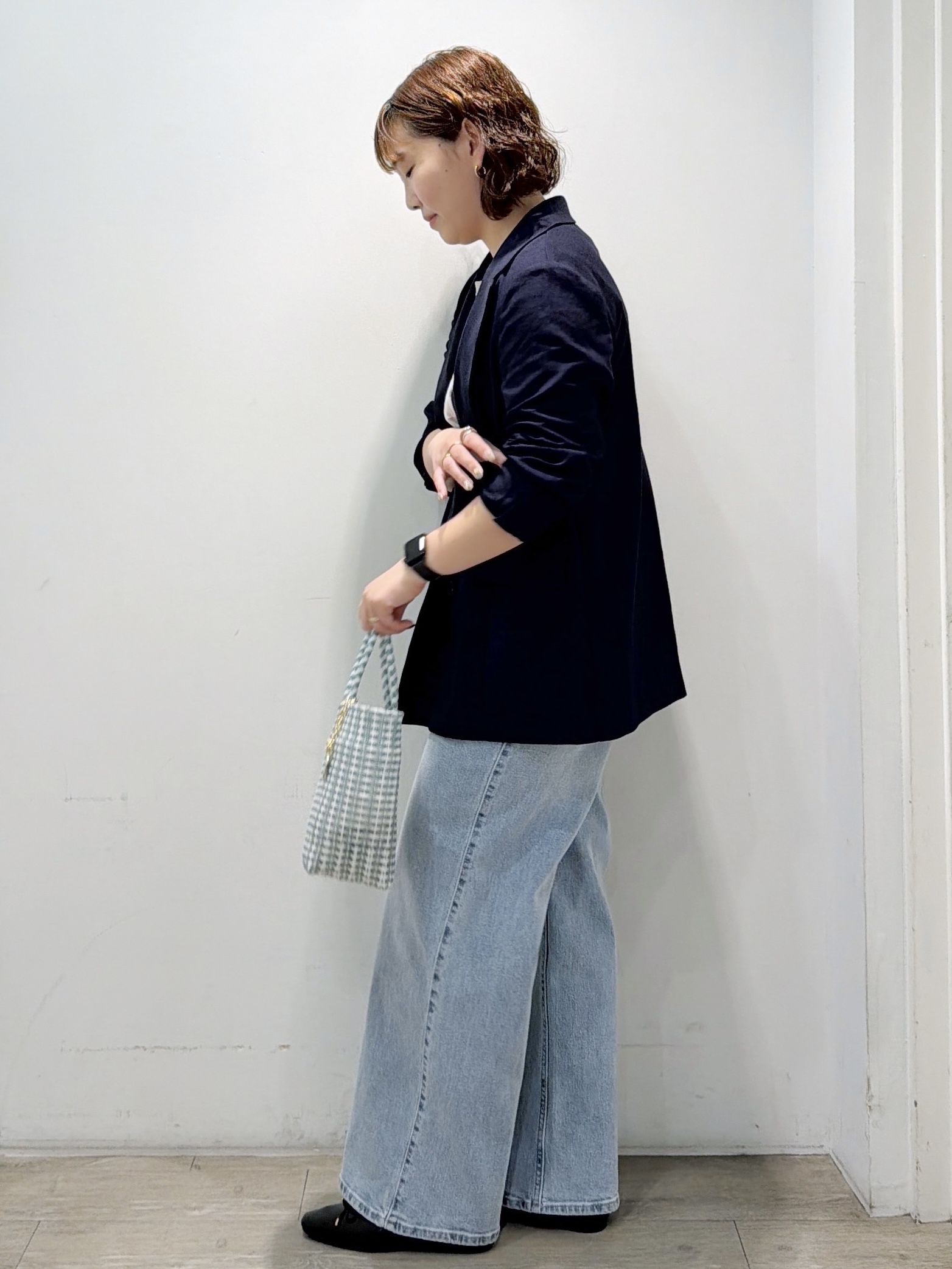 sumicaさんの「OPAQUE.CLIP｜【UV／接触冷感】ダブルブレストジャケット《防シワ加工／洗える》」を使ったコーディネート