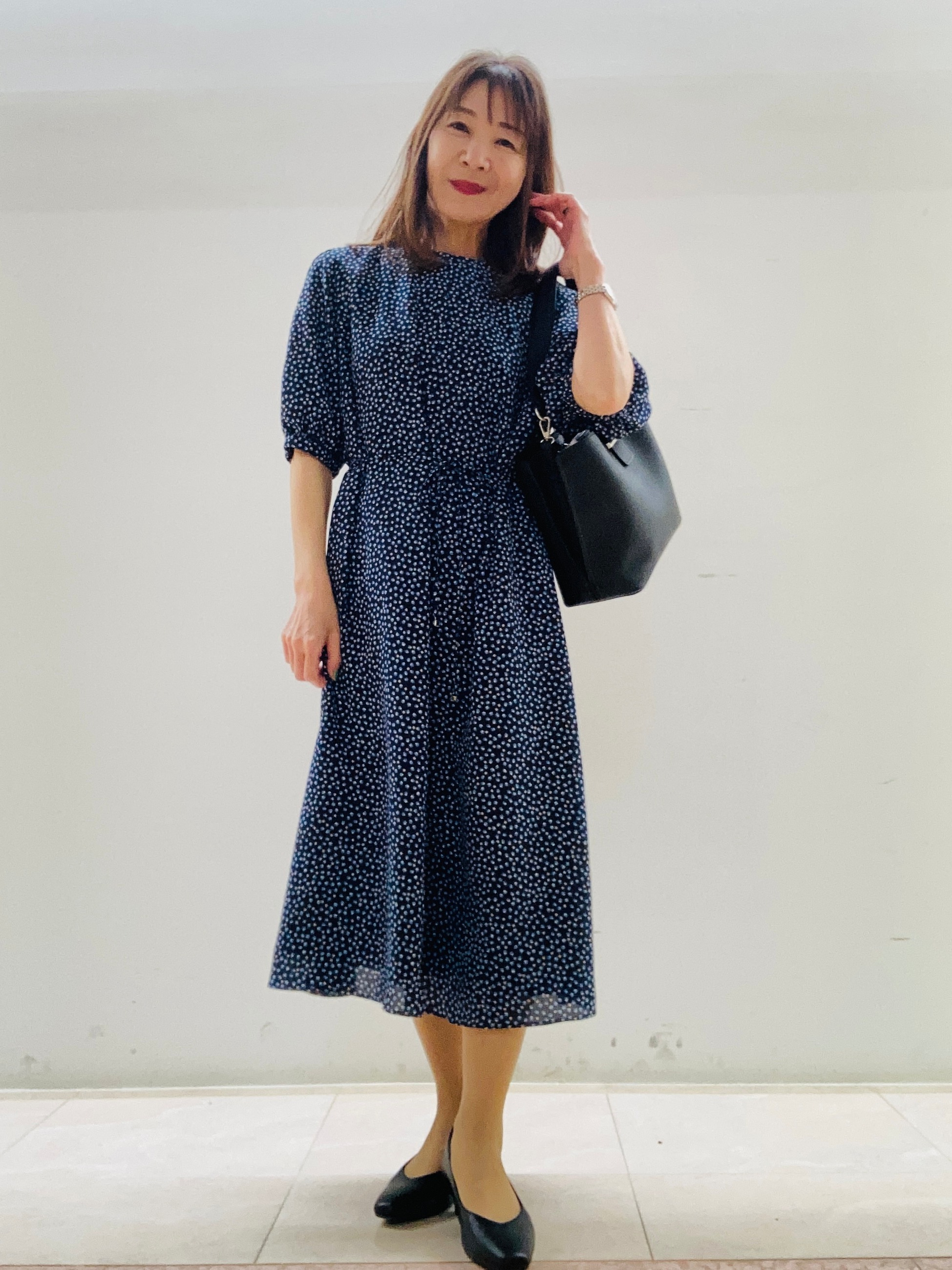 kurodaさんの「Reflect｜シフォンスリーブワンピース」を使ったコーディネート