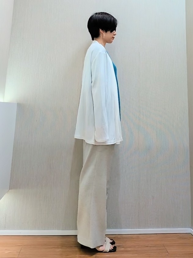 ミズタさんの「UNTITLED｜【接触冷感/UVカット/遮熱機能】フライスジャージカーディガン」を使ったコーディネート