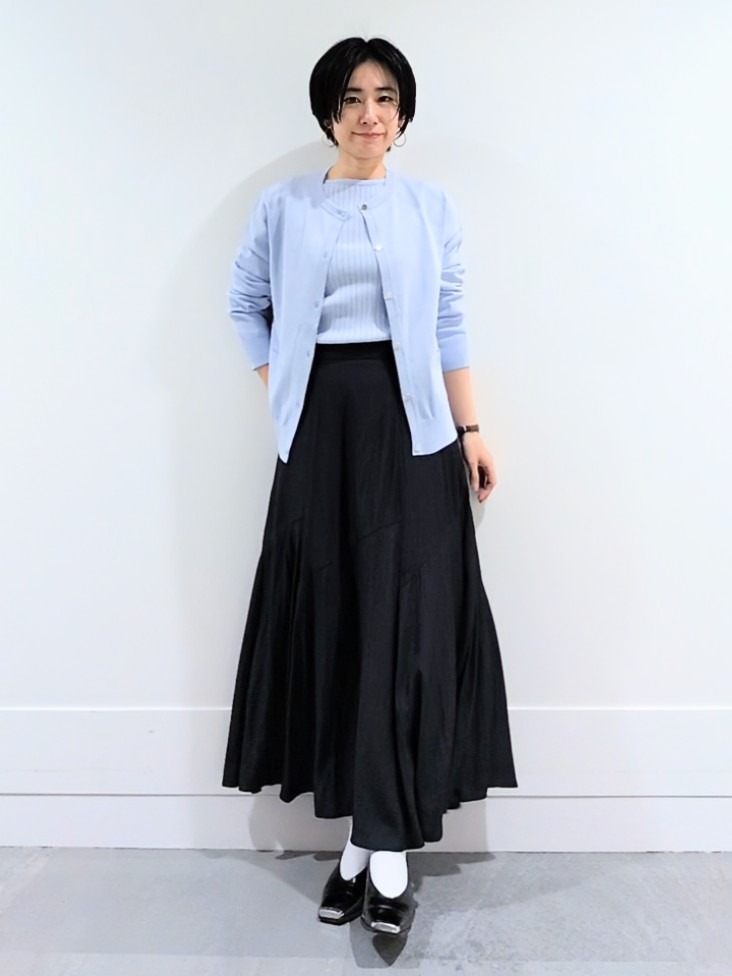 ミズタさんの「UNTITLED｜【アンサンブル可/洗える】ワイドリブニット」を使ったコーディネート