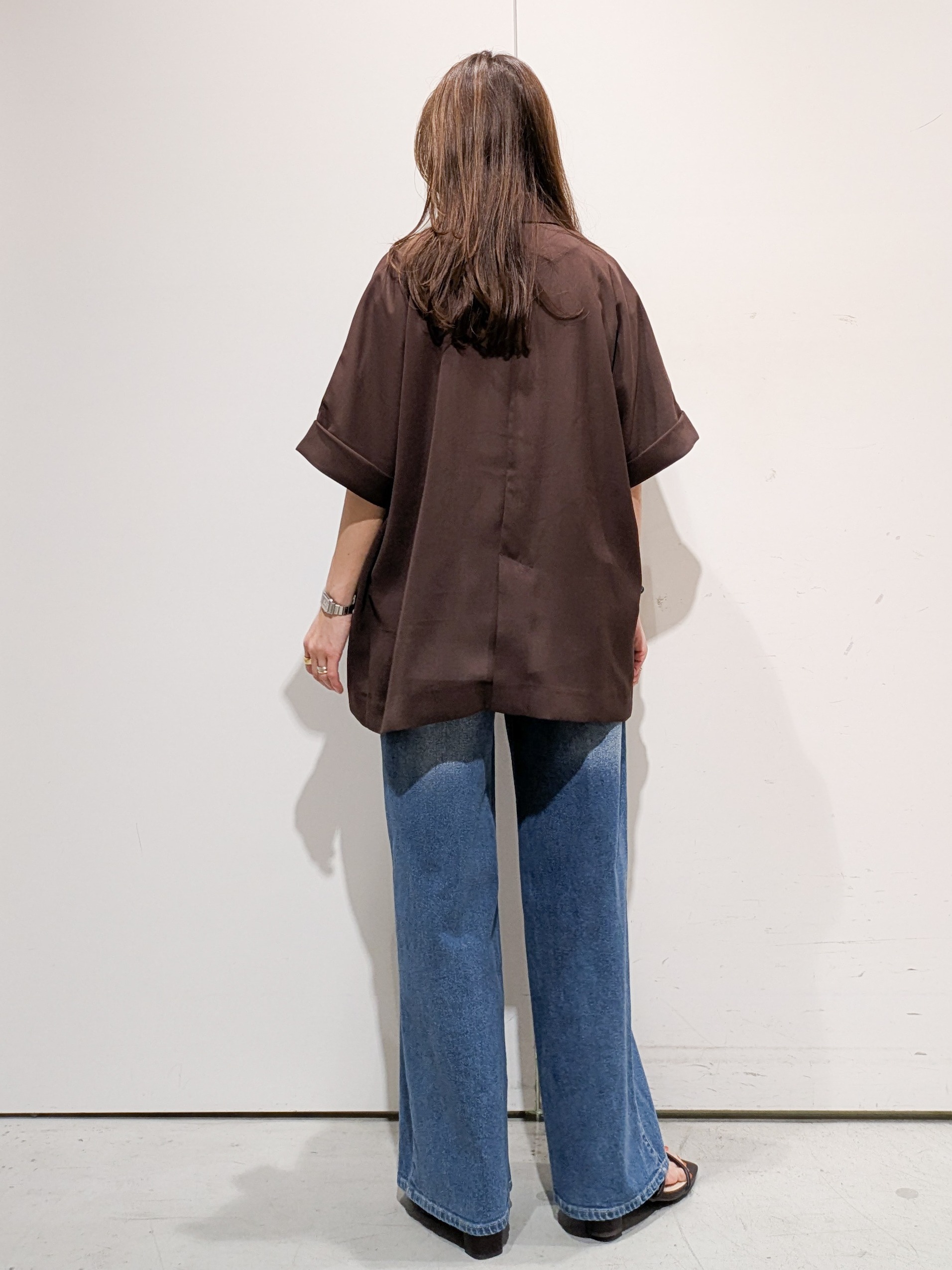 machiさんの「OPAQUE.CLIP｜【接触冷感／吸水速乾／防シワ】リネンライクテーラードジャケット《洗濯機OK》」を使ったコーディネート