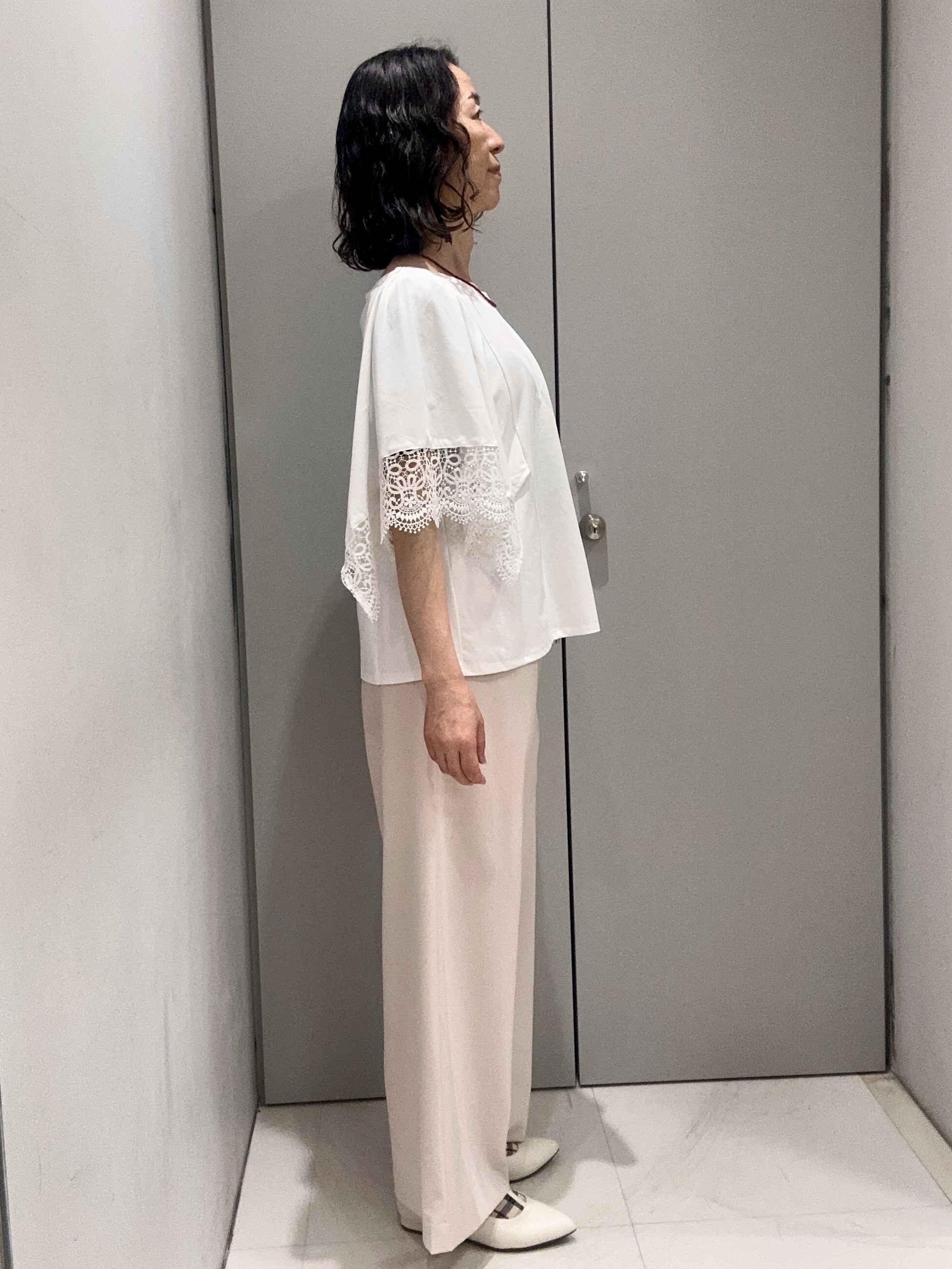 Kouさんの「Reflect｜【UVカット／接触冷感】レーススリーブジャージカットソー」を使ったコーディネート