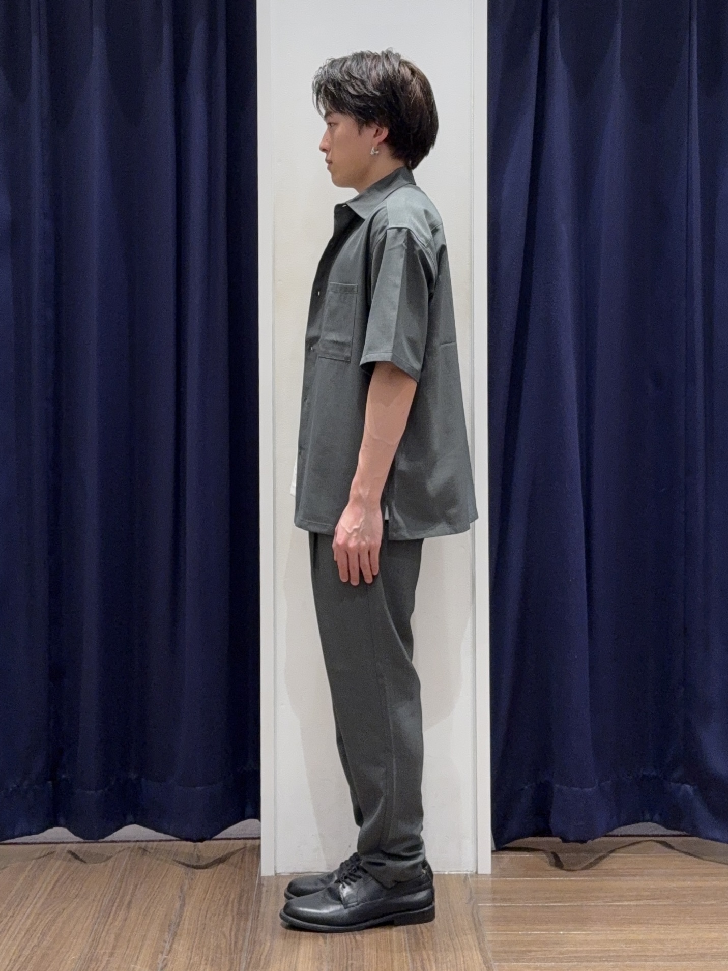 カシマさんの「THE SHOP TK｜LITE TEX ダブルフラップ半袖シャツ 接触冷感/吸水速乾/UVカット/アンチピリング/イージー」を使ったコーディネート