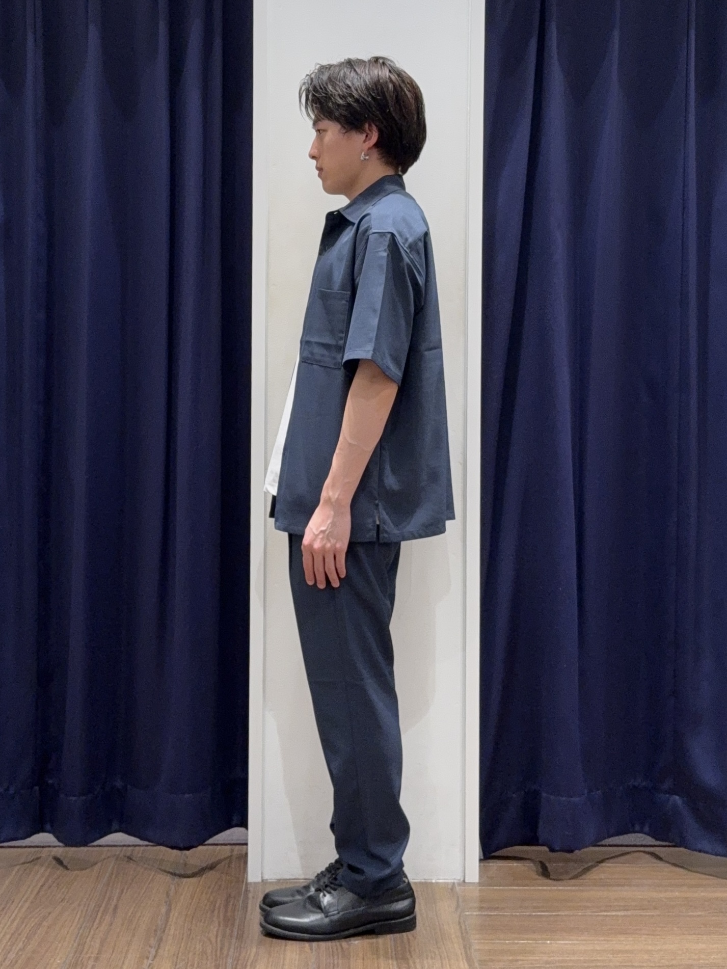 カシマさんの「THE SHOP TK｜LITE TEX ダブルフラップ半袖シャツ 接触冷感/吸水速乾/UVカット/アンチピリング/イージー」を使ったコーディネート