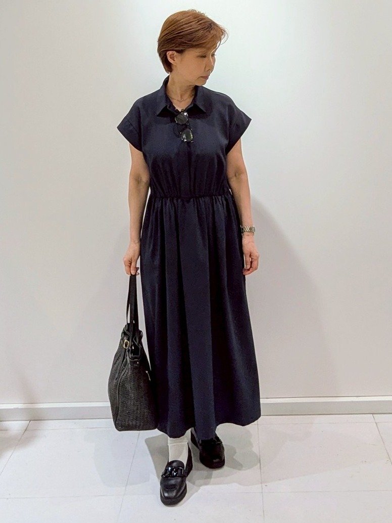 mamiさんの「Reflect｜フレンチスリーブシャツワンピース」を使ったコーディネート