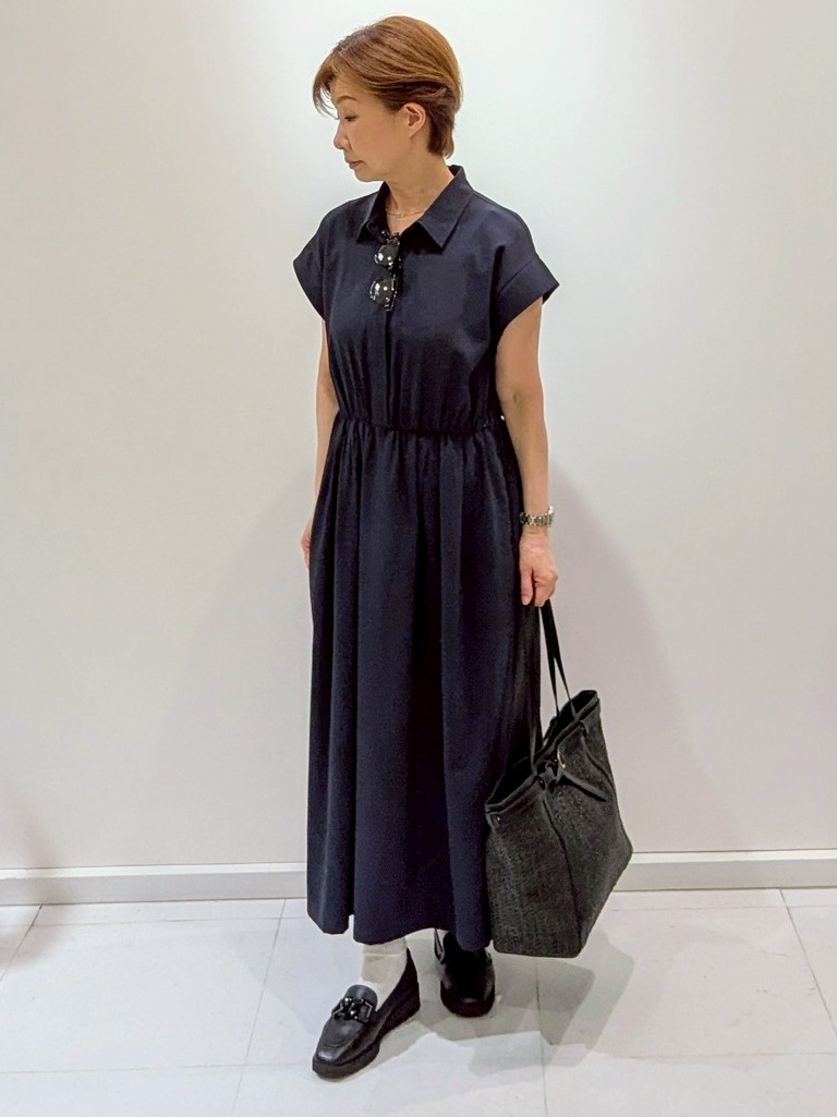 mamiさんの「Reflect｜フレンチスリーブシャツワンピース」を使ったコーディネート