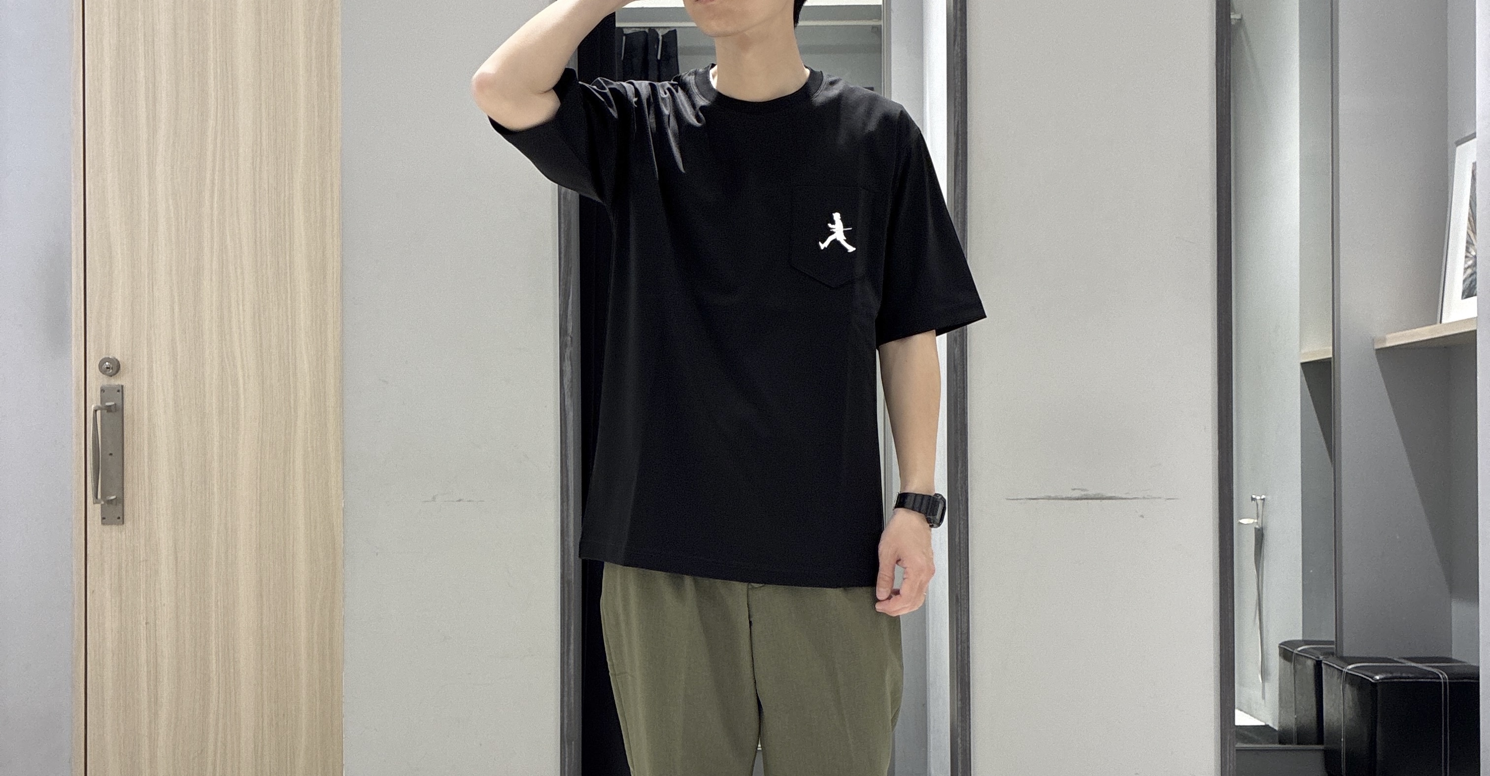 わいずみさんの「TAKEO KIKUCHI｜【接触冷感】ハイブリッド リネン 七分袖シャツ」を使ったコーディネート