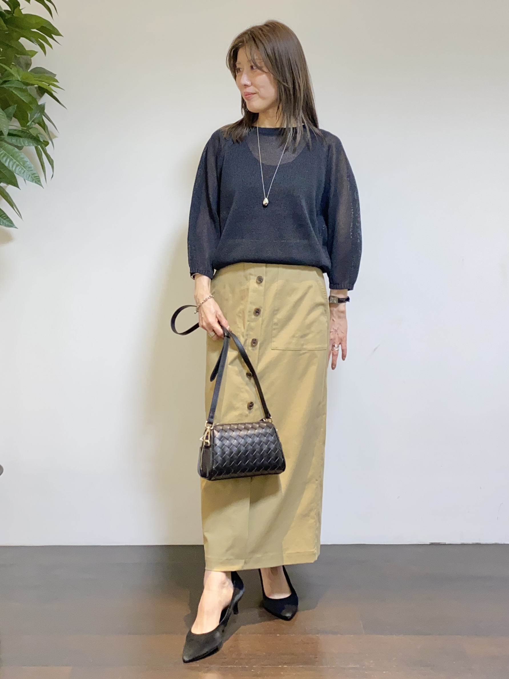 tomoさんの「UNTITLED｜【古畑星夏さん着用/洗える】シアーブルゾン」を使ったコーディネート