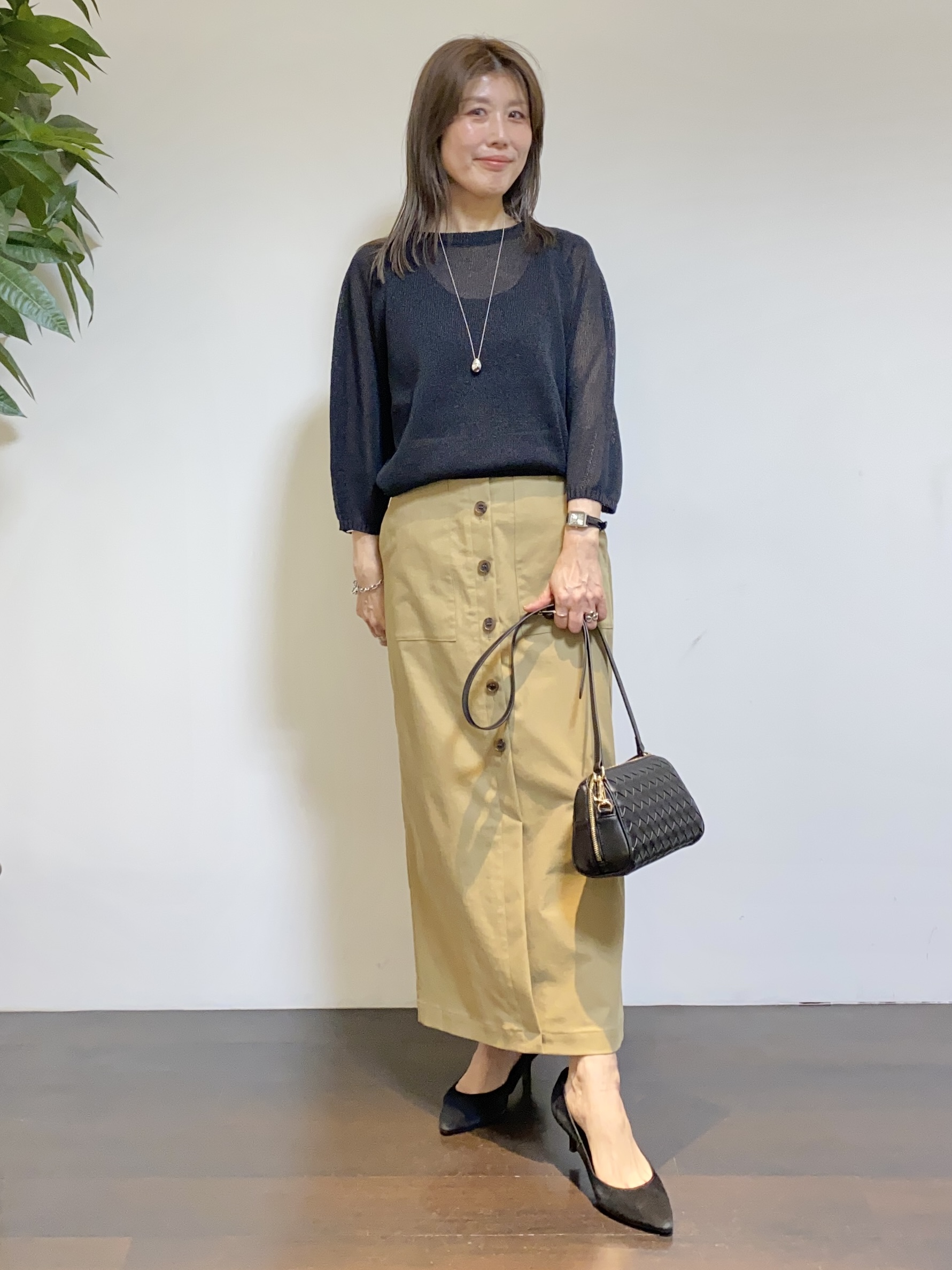 tomoさんの「UNTITLED｜【古畑星夏さん着用/洗える】シアーブルゾン」を使ったコーディネート