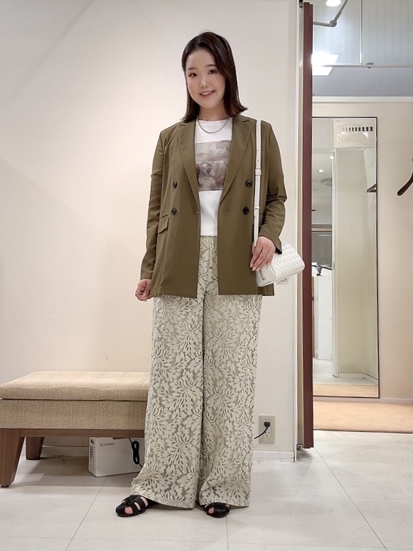 YUIさんの「UNTITLED｜【セットアップ可/接触冷感/通気性】ドライシアーダブルジャケット」を使ったコーディネート
