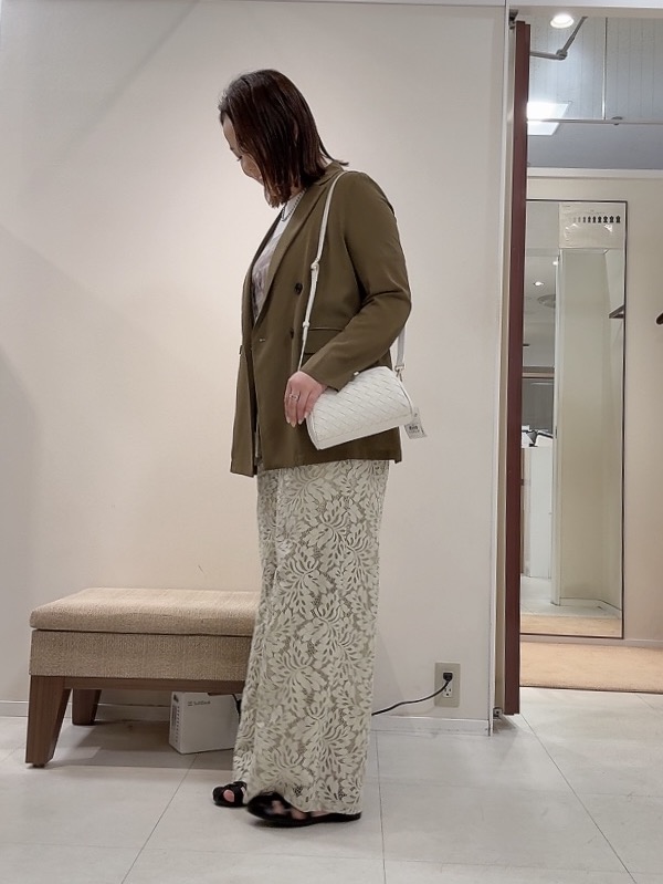 YUIさんの「UNTITLED｜【セットアップ可/接触冷感/通気性】ドライシアーダブルジャケット」を使ったコーディネート