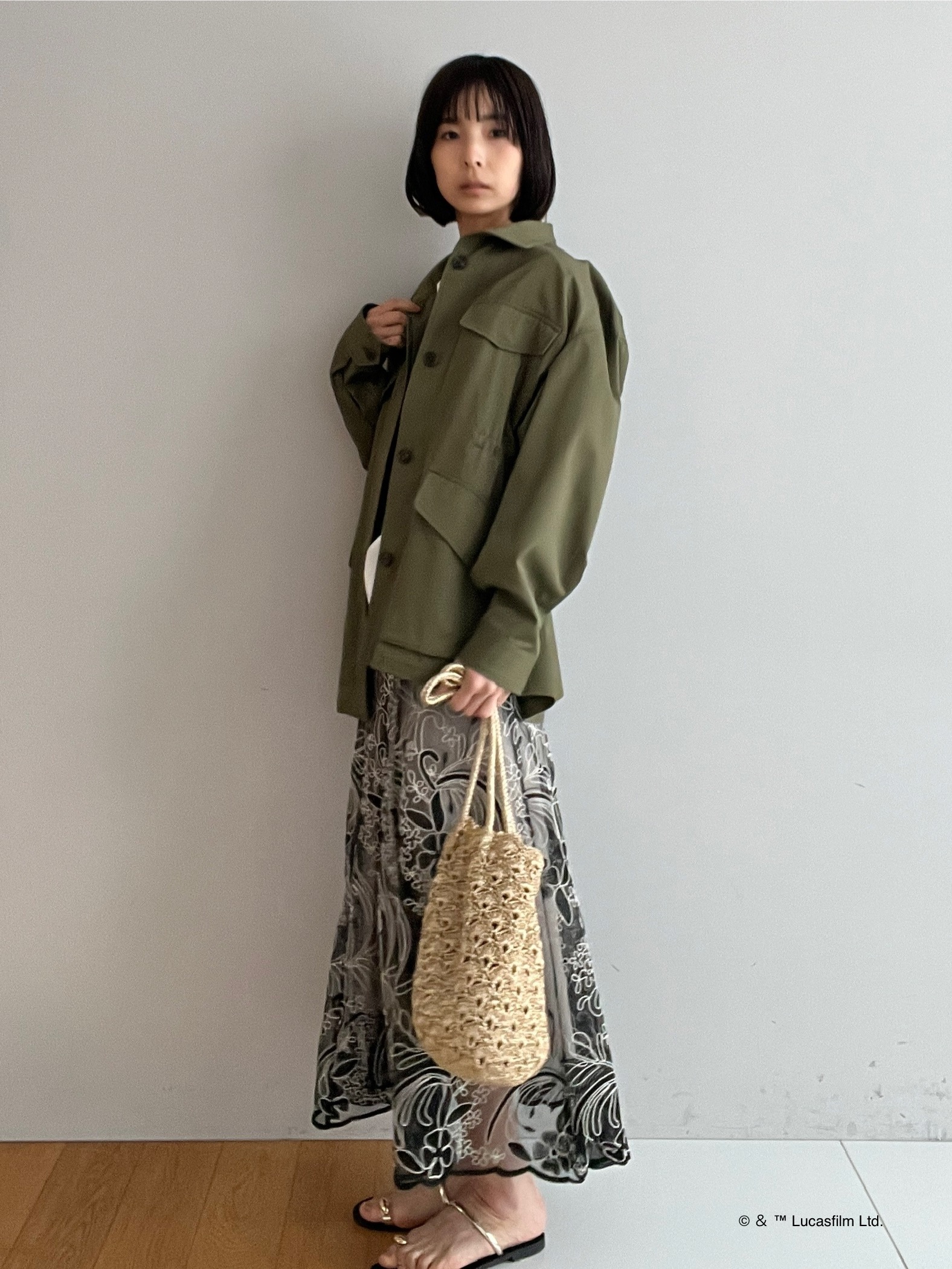 misaさんの「DRESSTERIOR｜【接触冷感】STAR WARS カプセルグローグTシャツ」を使ったコーディネート