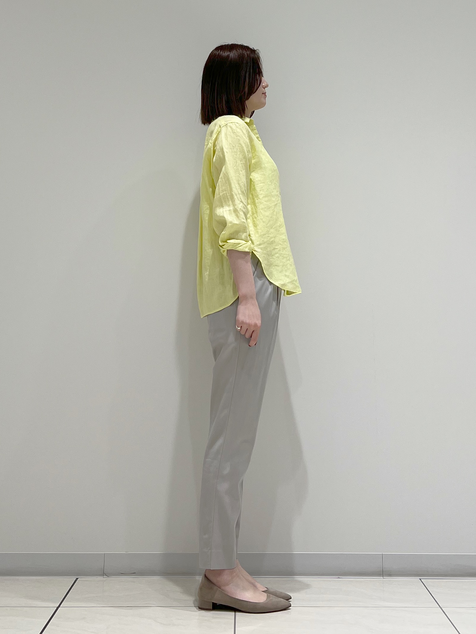 T.Kさんの「INDIVI｜【接触冷感／2WAY】カシュクールリネンシャツ」を使ったコーディネート