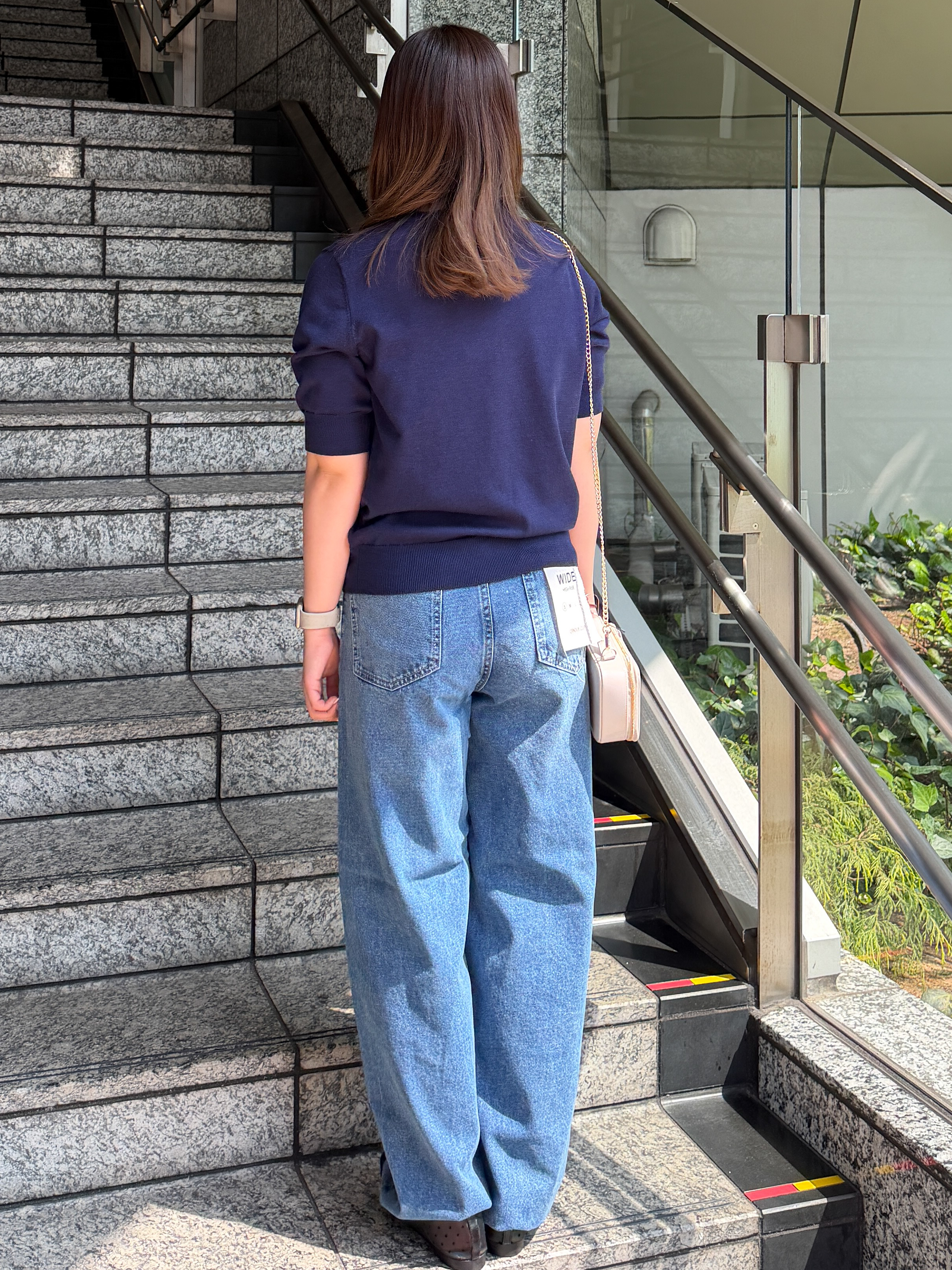 HANNAさんの「OPAQUE.CLIP｜ロゴジャカードニット【洗濯機OK】」を使ったコーディネート