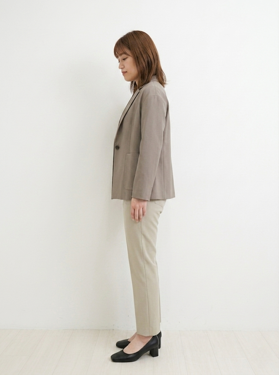 S.xuliさんの「Reflect｜【SS-4Lサイズ／接触冷感／シワになりにくい】リラクシーテーラードジャケット」を使ったコーディネート