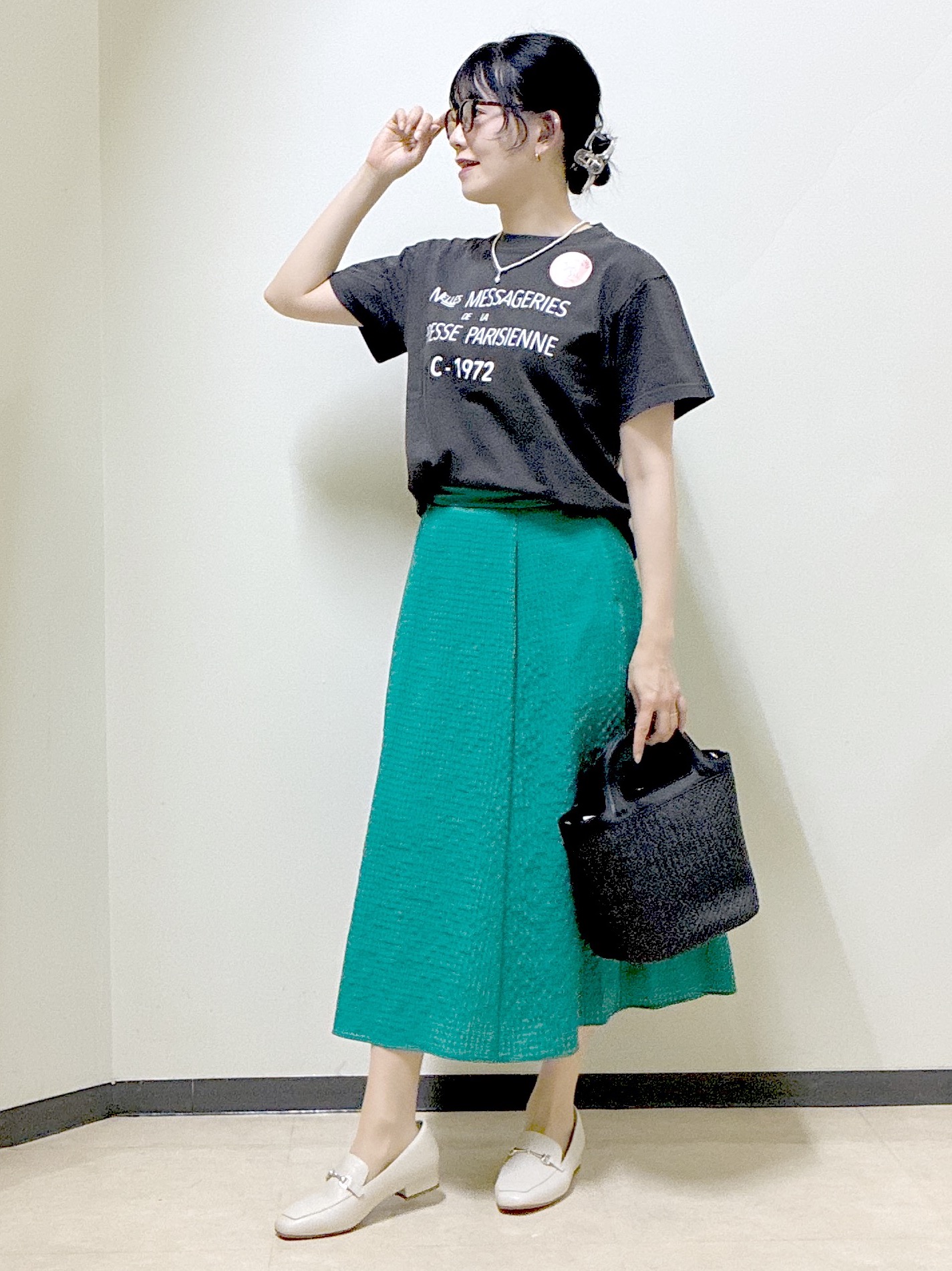  beni_gingerさんの「Reflect｜【REGENCY WORKS／Reflect別注カラーあり】ロゴTシャツ」を使ったコーディネート