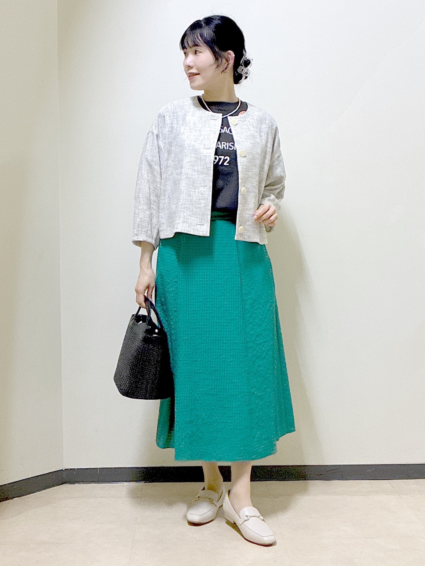  beni_gingerさんの「Reflect｜【REGENCY WORKS／Reflect別注カラーあり】ロゴTシャツ」を使ったコーディネート