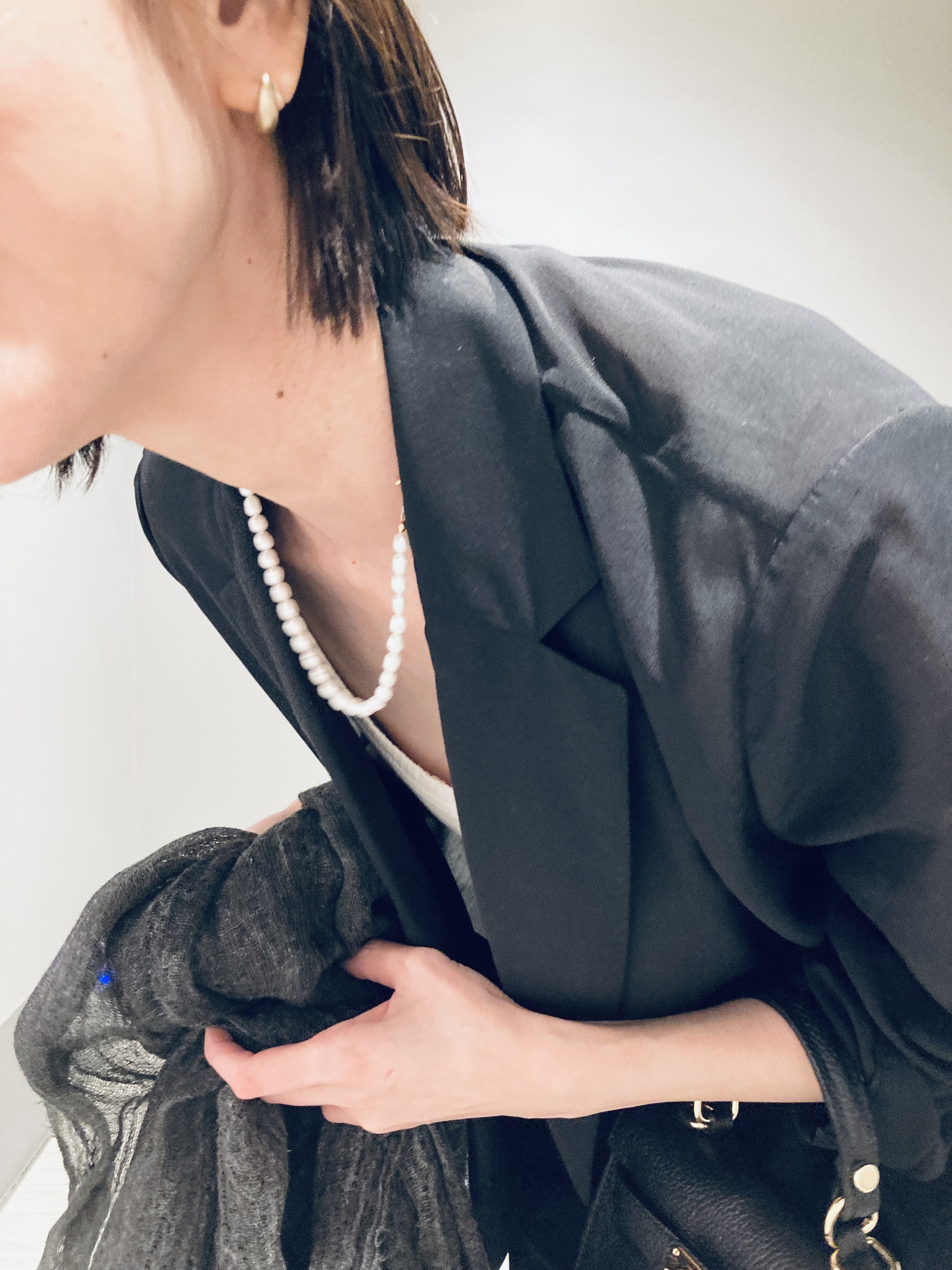 Furuさんの「DRESSTERIOR｜【セットアップ可/ウォッシャブル】リネンブレンドワイドパンツ」を使ったコーディネート