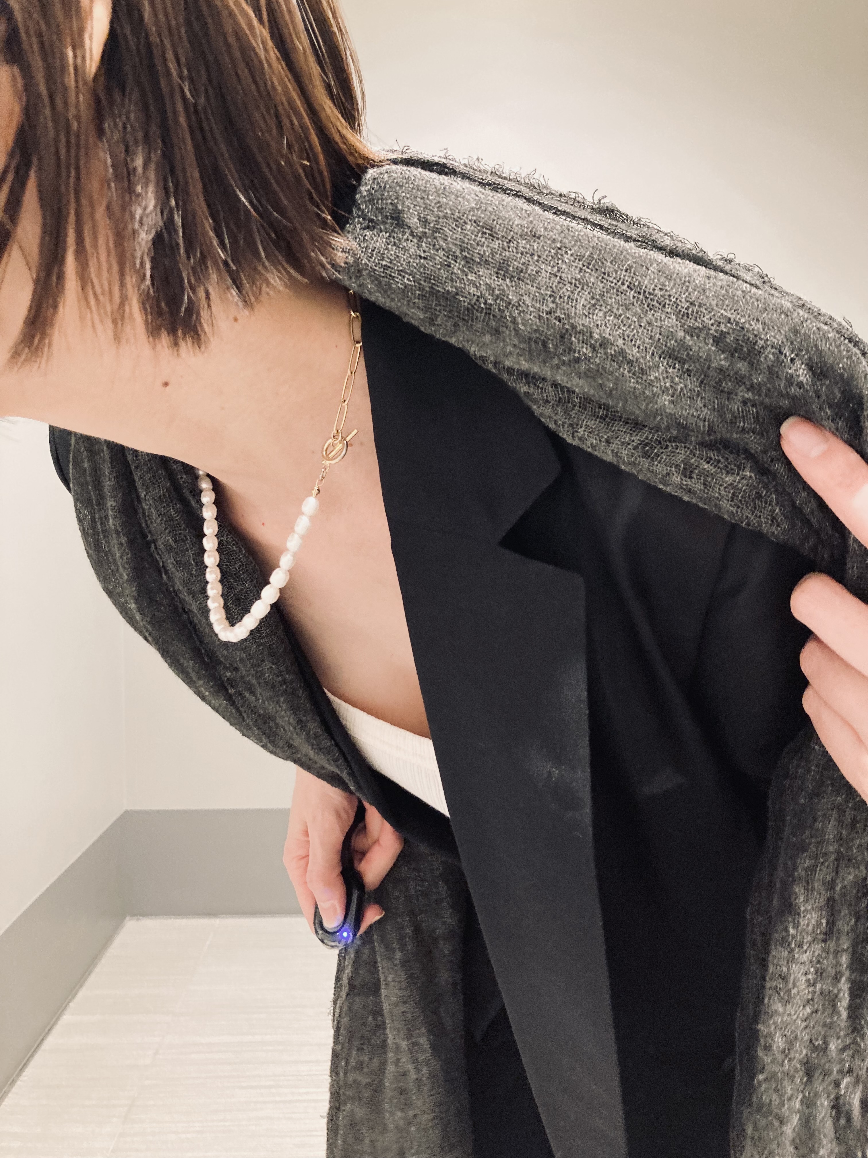 Furuさんの「DRESSTERIOR｜【セットアップ可/ウォッシャブル】リネンブレンドワイドパンツ」を使ったコーディネート