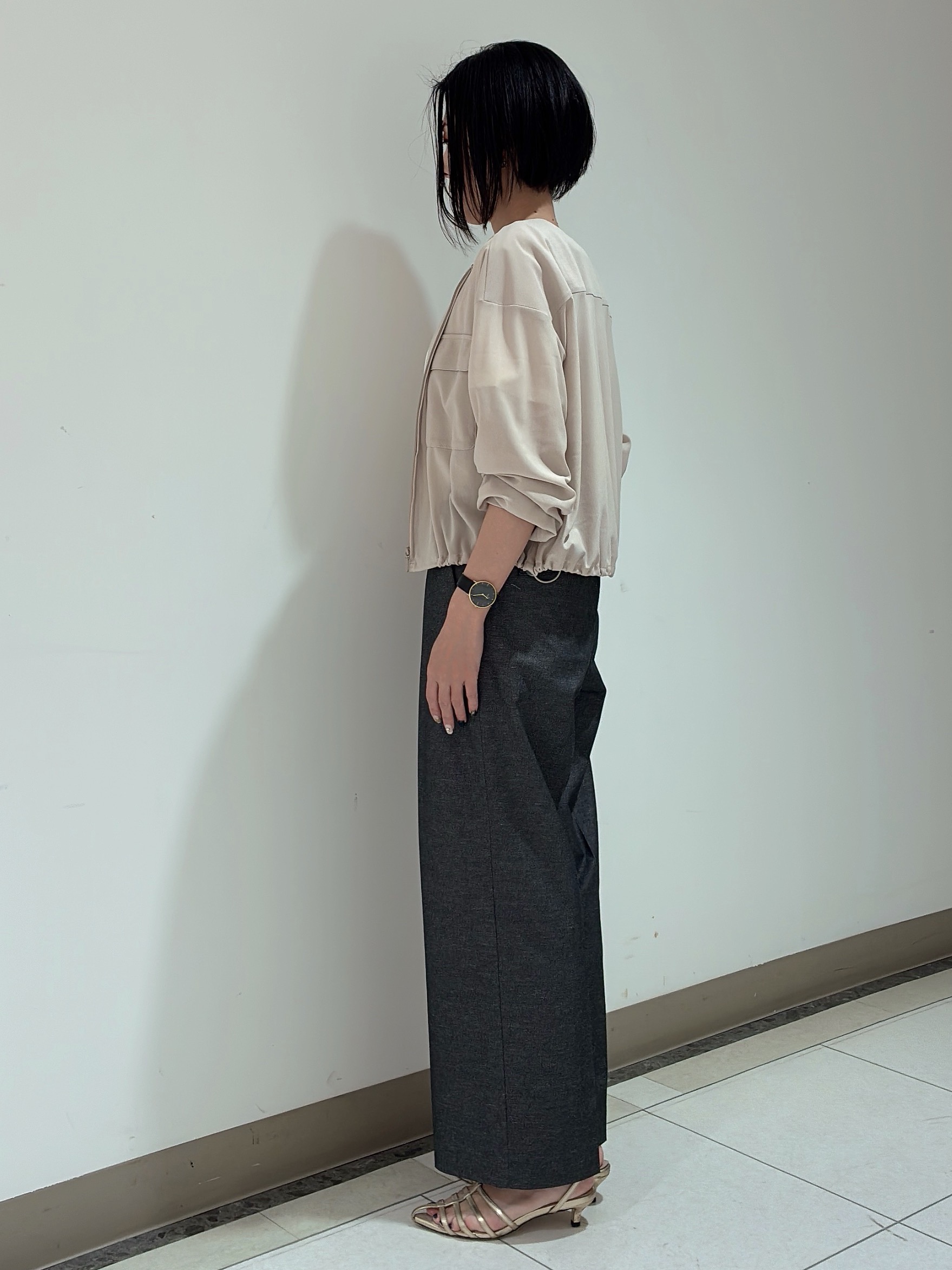 環さんの「UNTITLED｜【古畑星夏さん着用/洗える】シアーブルゾン」を使ったコーディネート