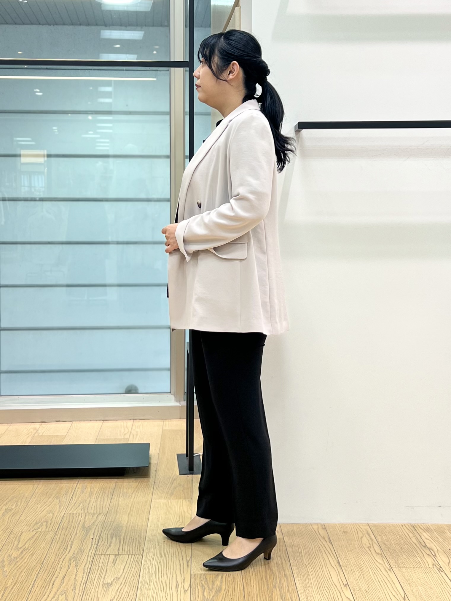 shimaさんの「INDIVI｜【洗える／多機能／SETUP可】着る日傘ダブルジャケット」を使ったコーディネート