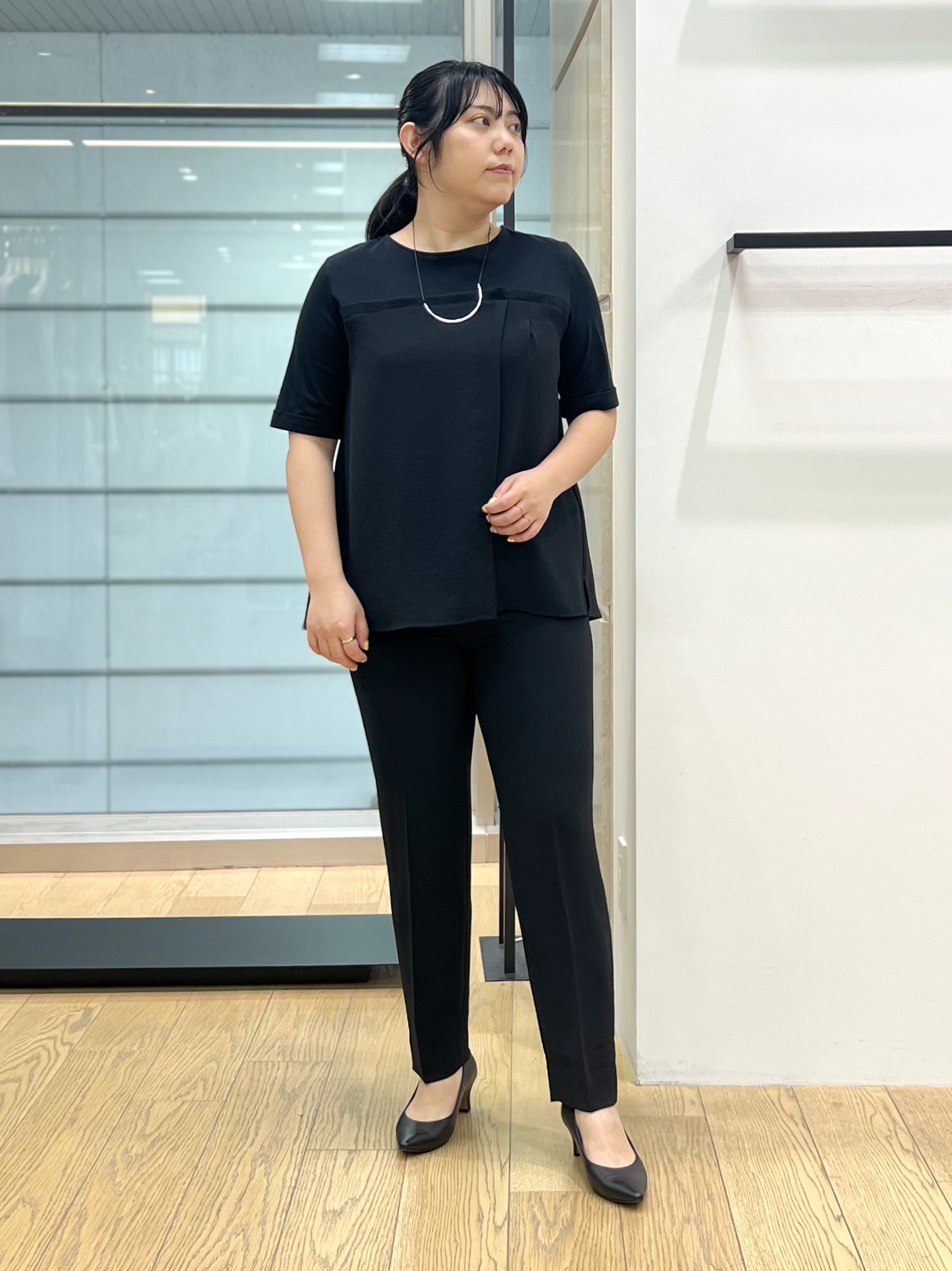 shimaさんの「INDIVI｜【洗える／多機能／SETUP可】着る日傘ダブルジャケット」を使ったコーディネート