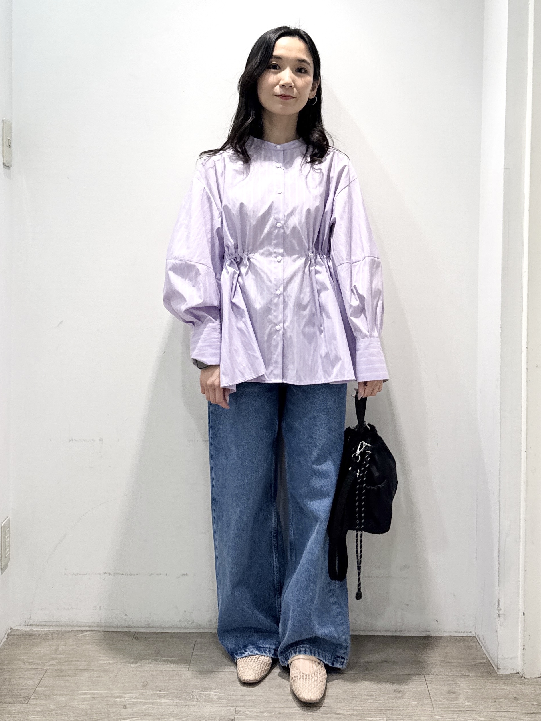 yuicciさんの「OPAQUE.CLIP｜ストライプペプラムデザインブラウス【洗濯機OK】」を使ったコーディネート