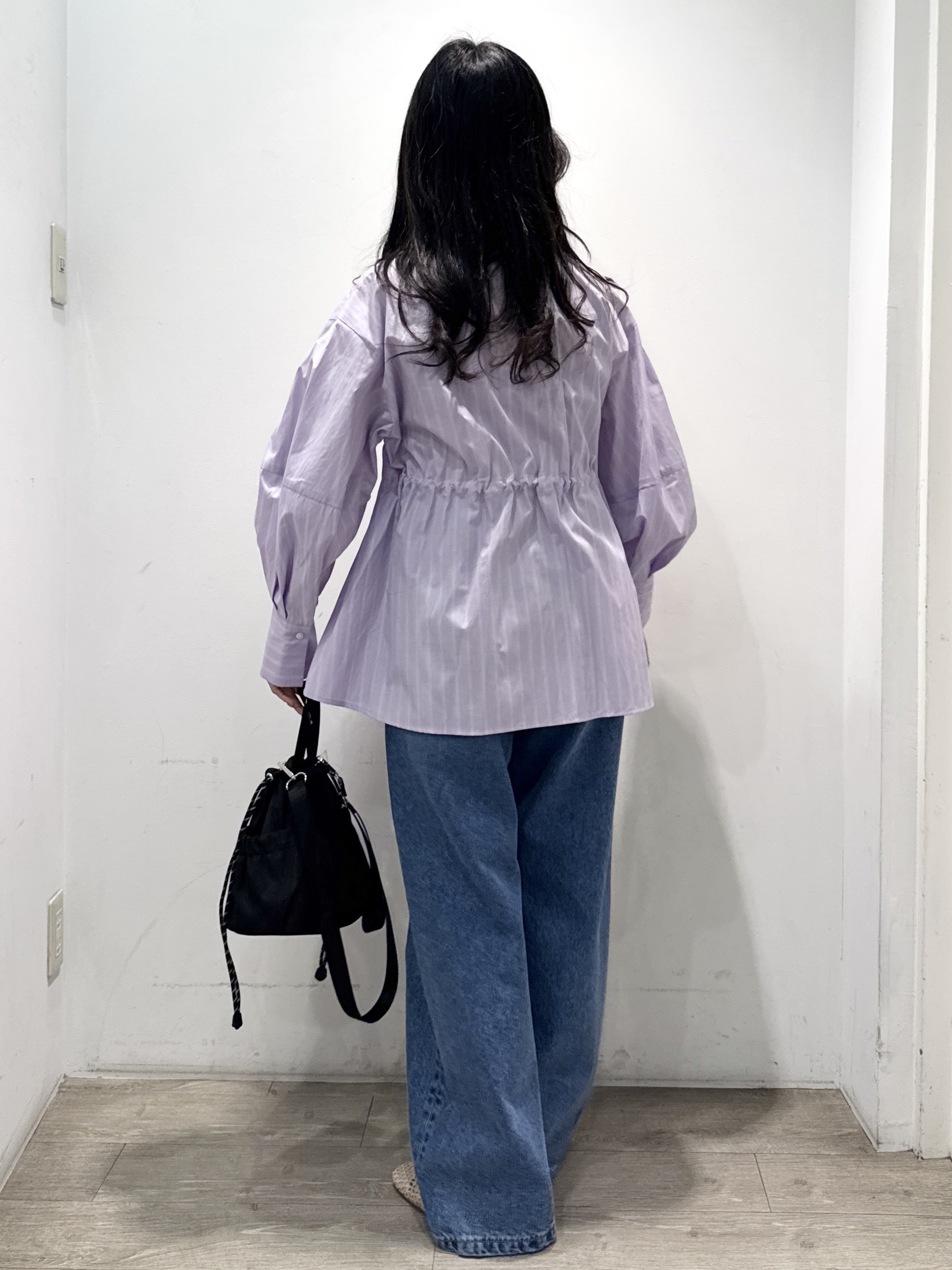 yuicciさんの「OPAQUE.CLIP｜ストライプペプラムデザインブラウス【洗濯機OK】」を使ったコーディネート