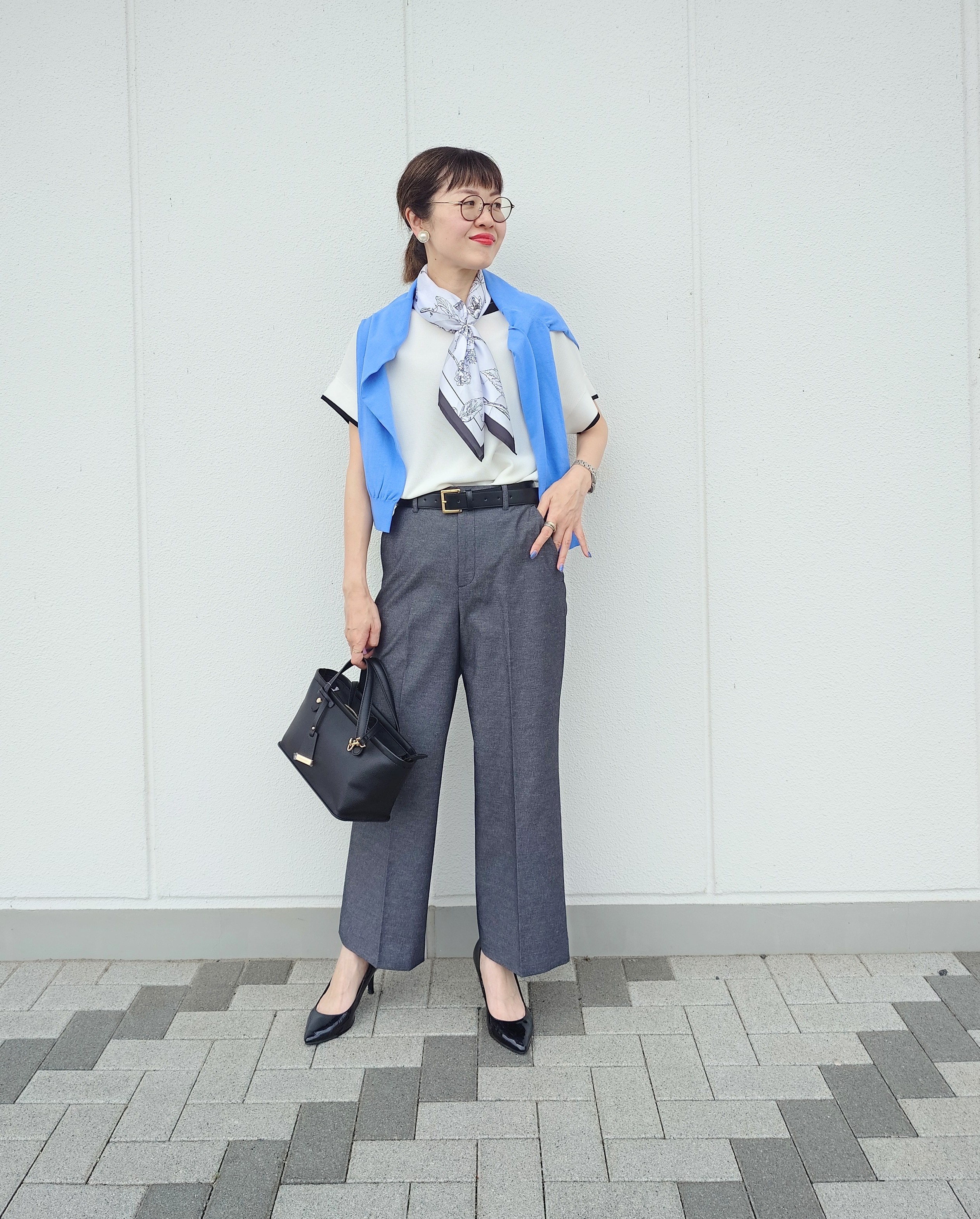 MUTSUKOさんの「UNTITLED｜【11色展開/体型カバー】前後2WAYフレンチスリーブニット」を使ったコーディネート