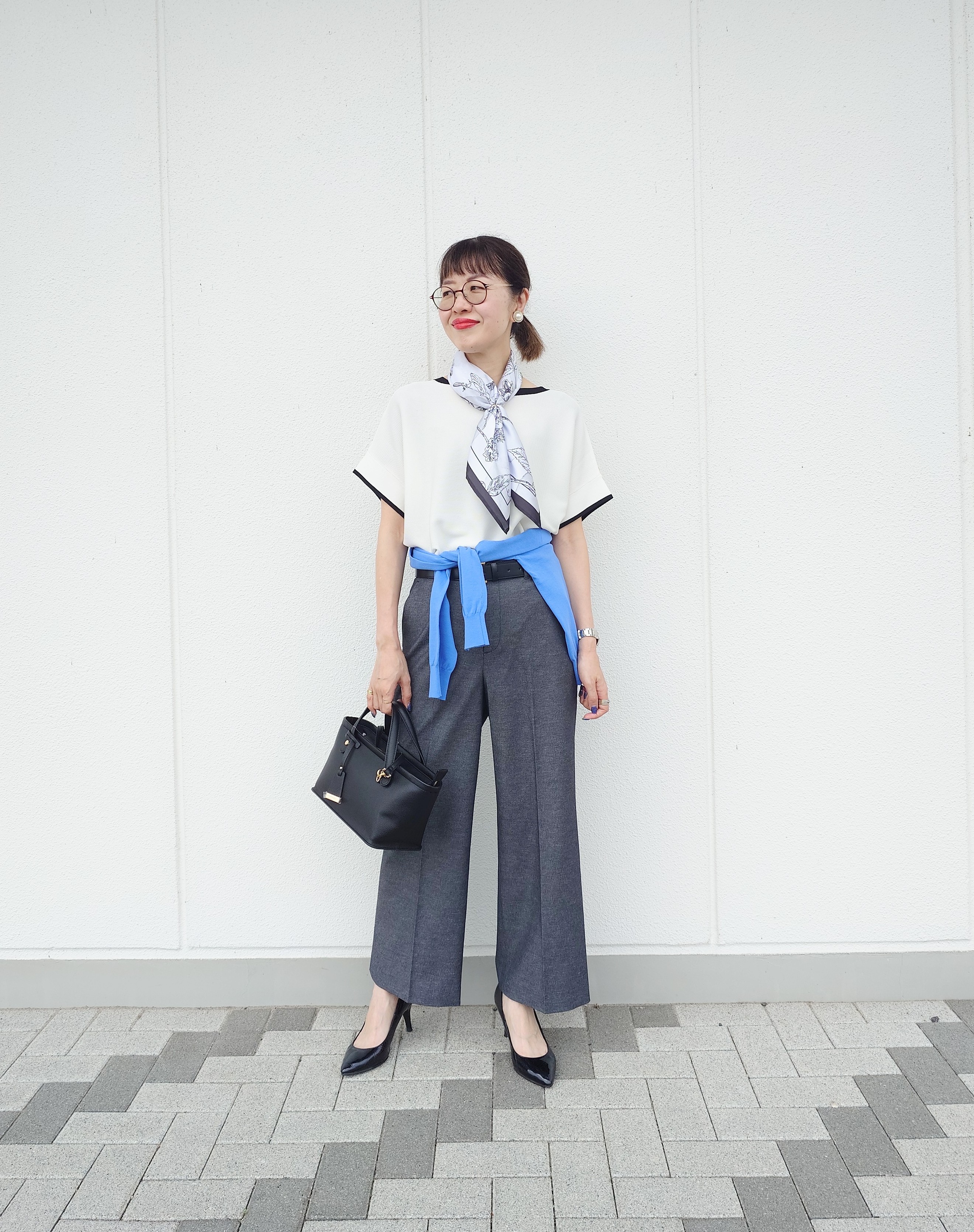 MUTSUKOさんの「UNTITLED｜【11色展開/体型カバー】前後2WAYフレンチスリーブニット」を使ったコーディネート