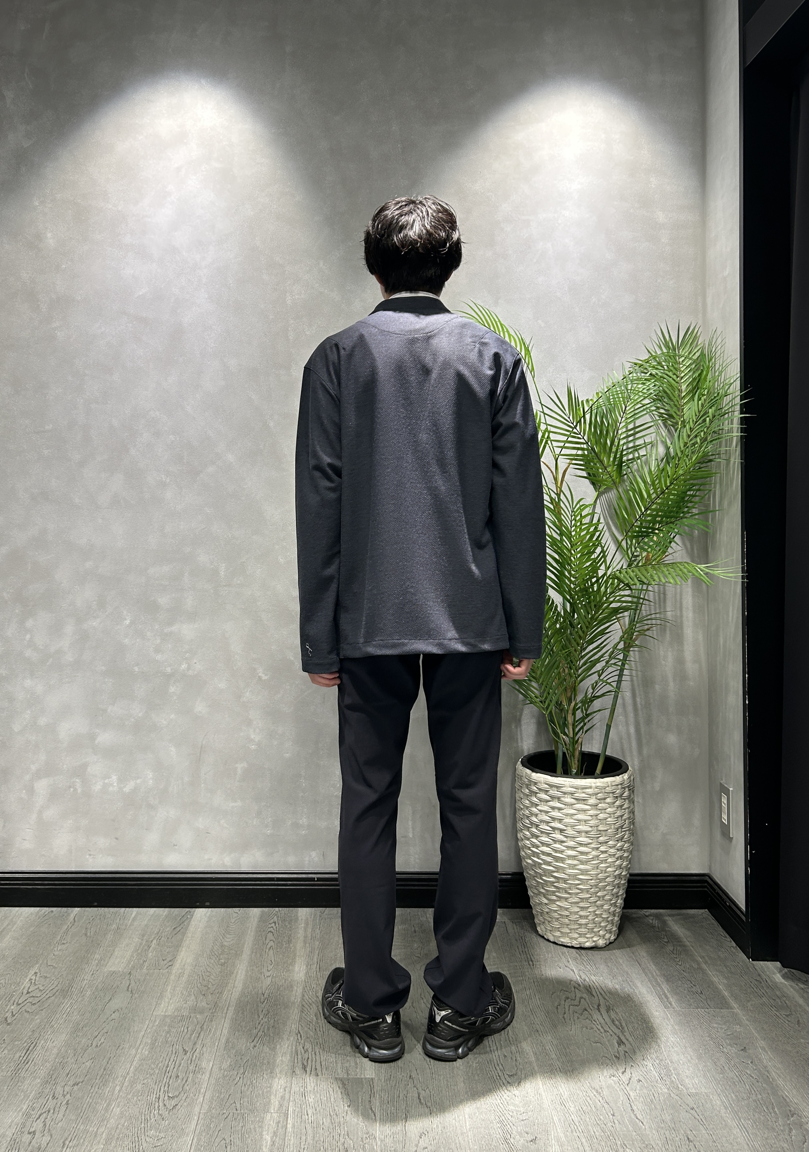 ruiさんの「TAKEO KIKUCHI｜【抗菌防臭】バーズアイメッシュノーカラージャケット」を使ったコーディネート