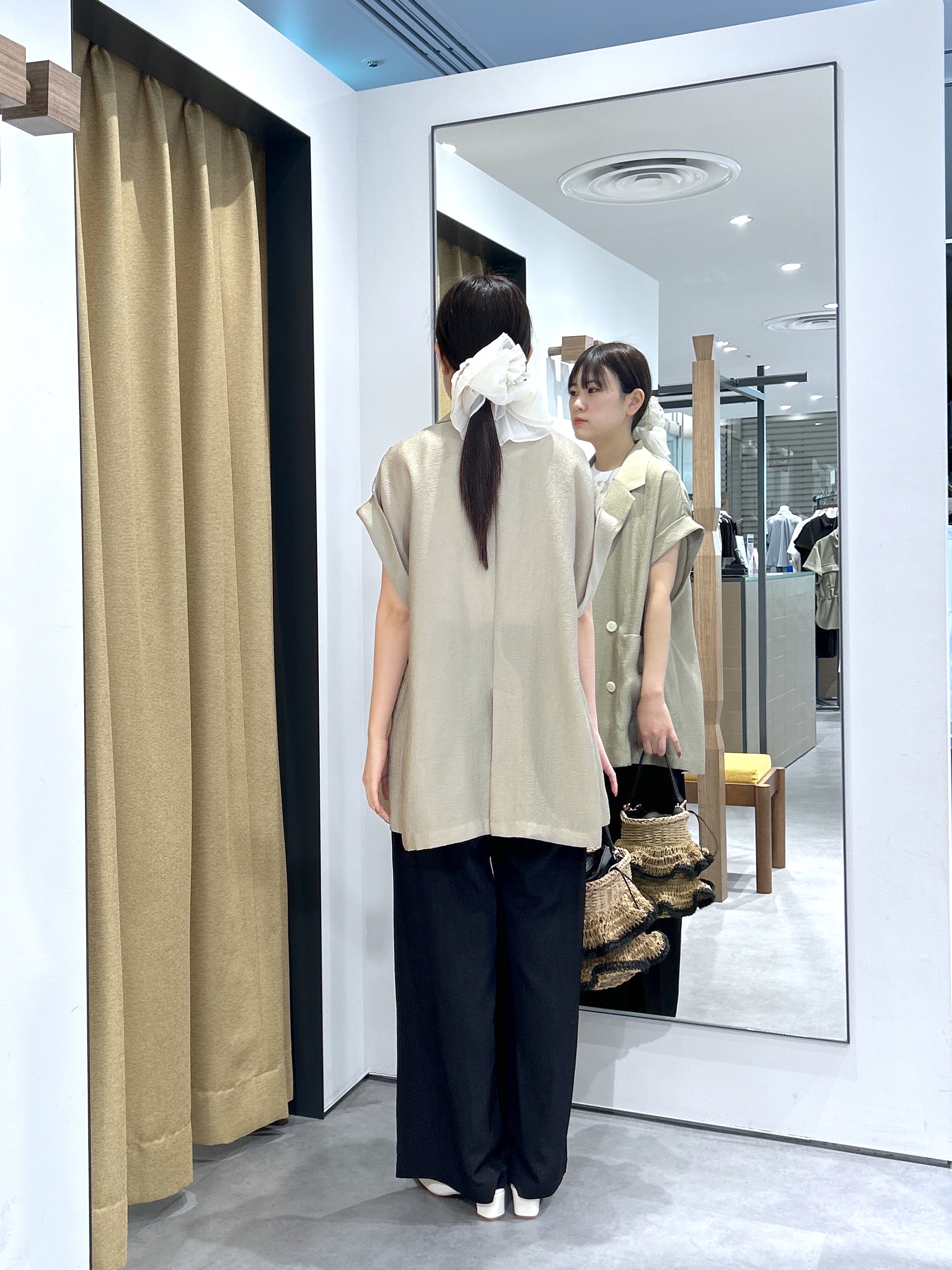Renoさんの「INDIVI｜ワッシャーシアーダブルジャケット」を使ったコーディネート
