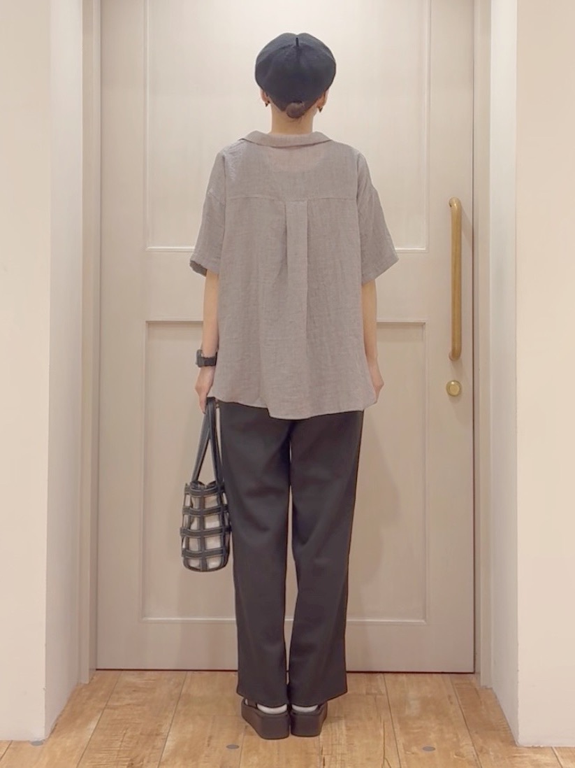 tamuさんの「SHOO･LA･RUE｜【S-LL】ナチュラルに決まる 半袖シアーシャツジャケット」を使ったコーディネート