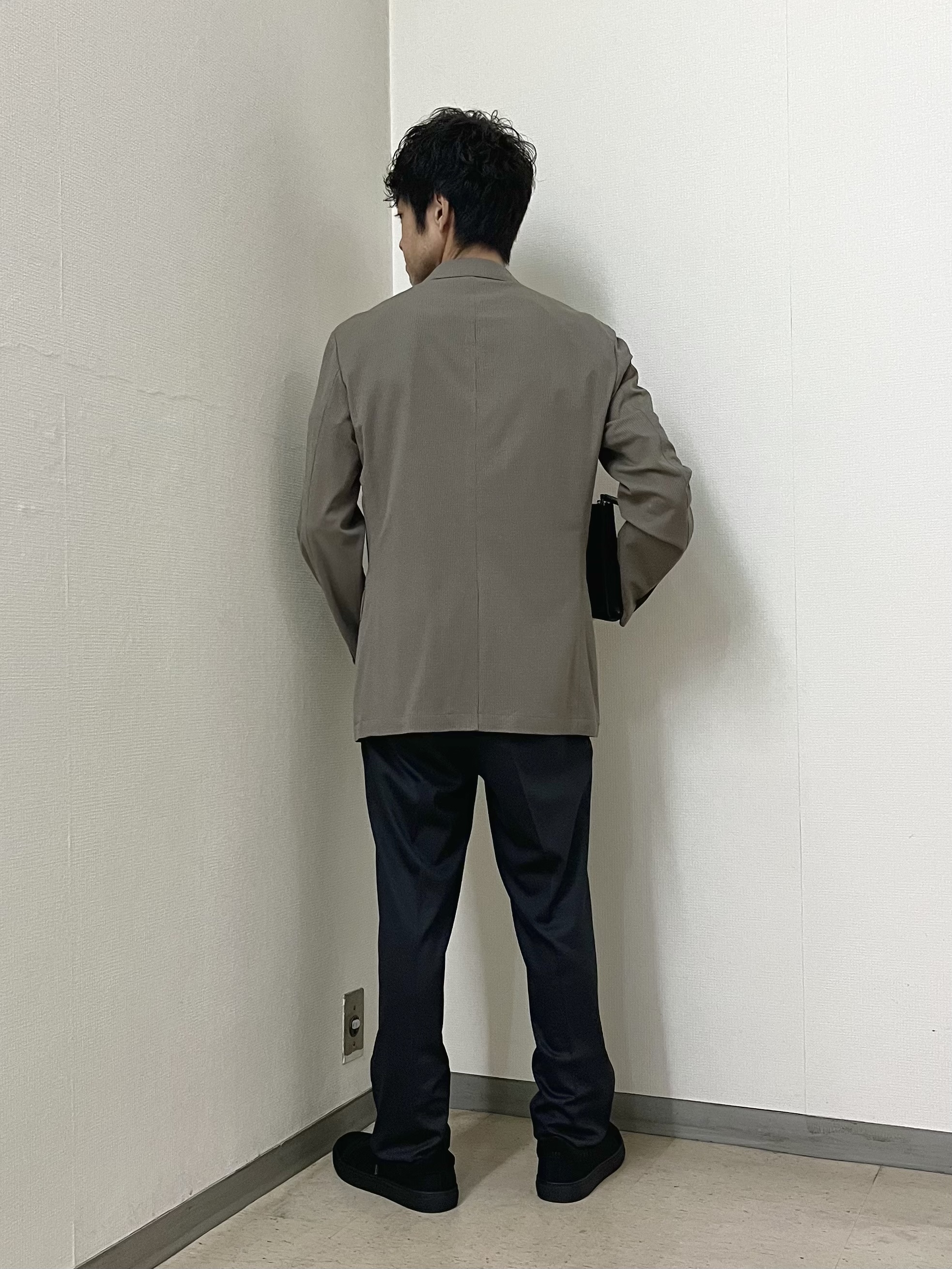 URAさんの「TAKEO KIKUCHI｜【Begin5月号掲載/通気性】トリコットサッカー ジャケット」を使ったコーディネート