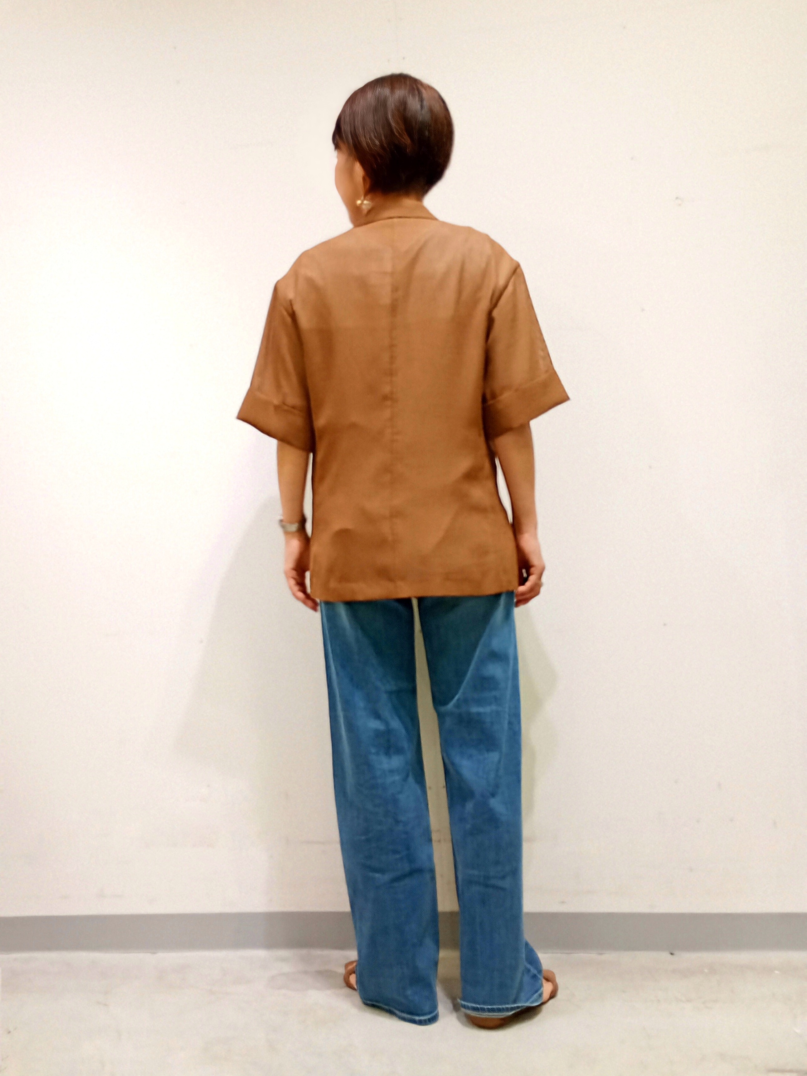 Kさんの「INDIVI｜【洗える／メッシュ素材／SETUP可能】半袖シアージャケット」を使ったコーディネート