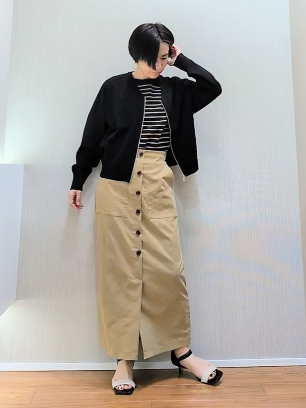 ミズタさんの「UNTITLED｜【アンサンブル可/日除け・冷房対策】シアーレーヨンZIPカーディガン」を使ったコーディネート