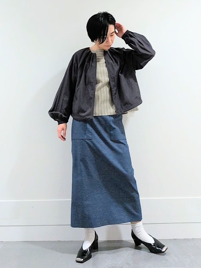 ミズタさんの「UNTITLED｜【セットアップ可/はっ水】シャイニータイプライターブルゾン」を使ったコーディネート