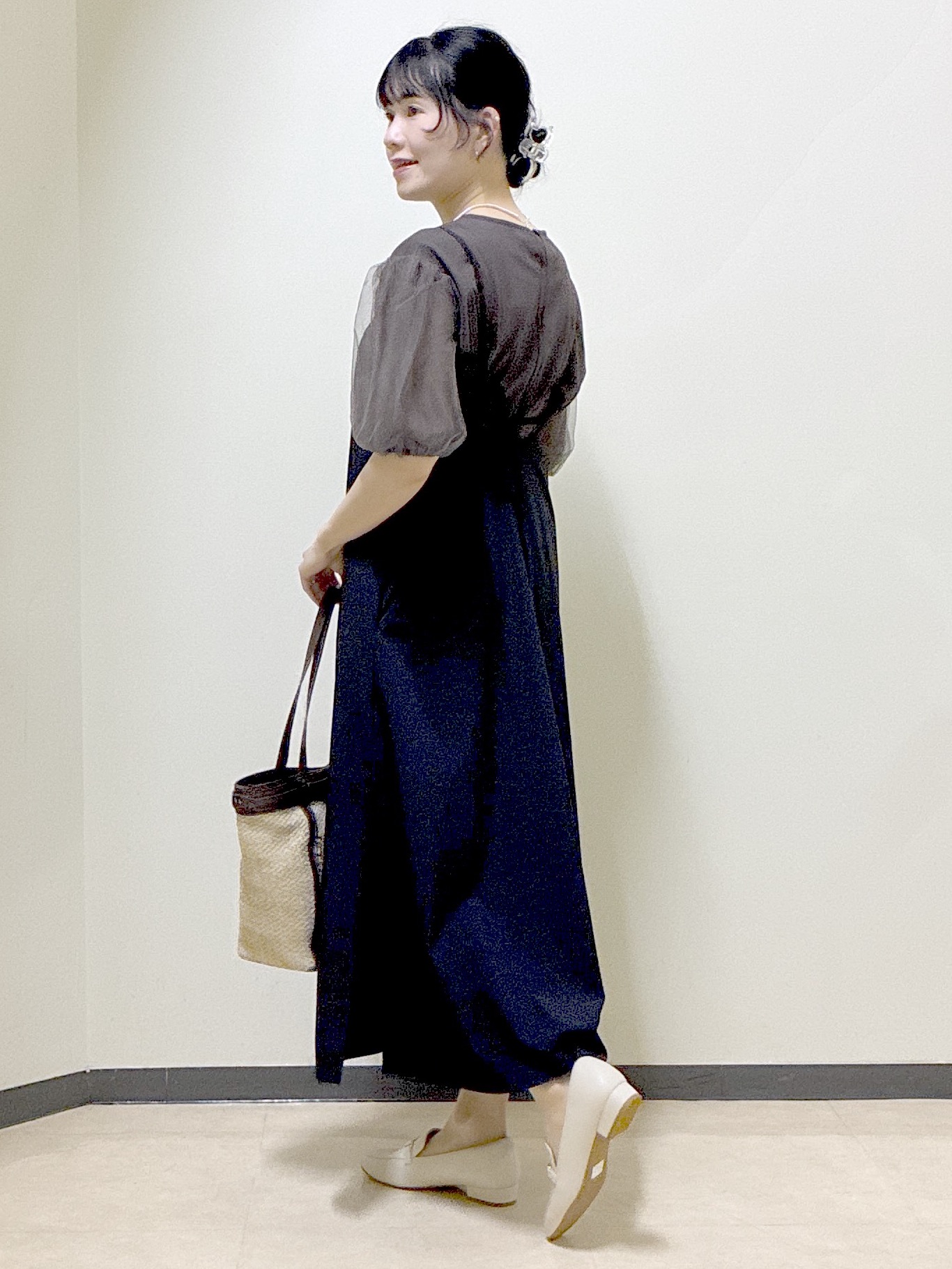  beni_gingerさんの「Reflect｜【UVカット／接触冷感／吸水速乾】チュールスリーブプルオーバー」を使ったコーディネート