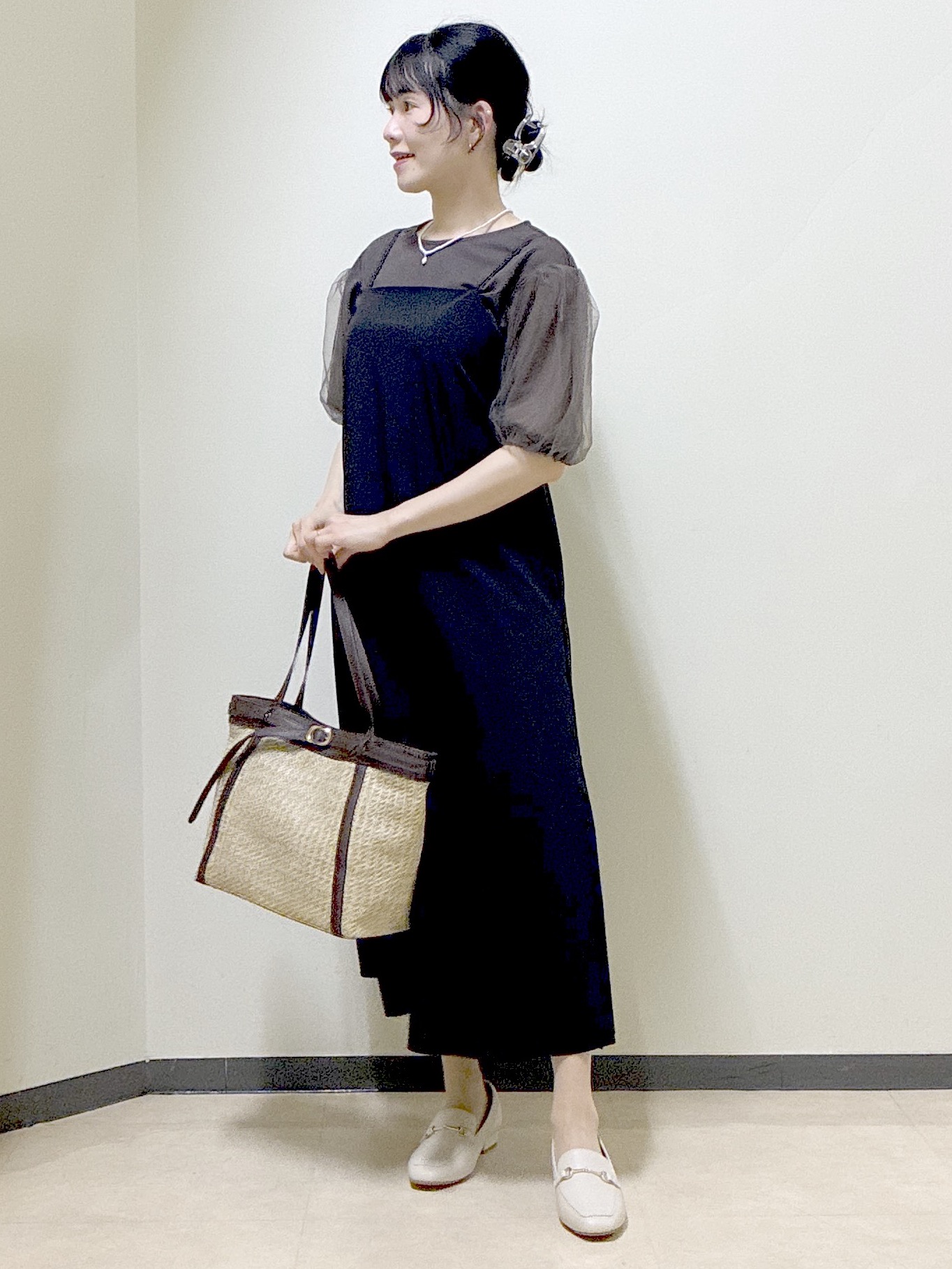  beni_gingerさんの「Reflect｜【UVカット／接触冷感／吸水速乾】チュールスリーブプルオーバー」を使ったコーディネート