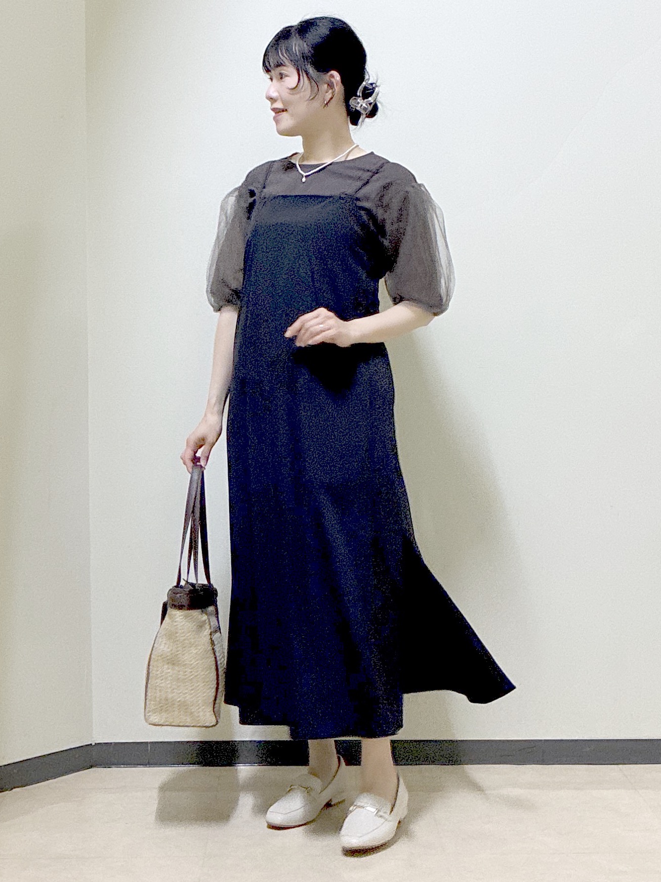  beni_gingerさんの「Reflect｜【UVカット／接触冷感／吸水速乾】チュールスリーブプルオーバー」を使ったコーディネート